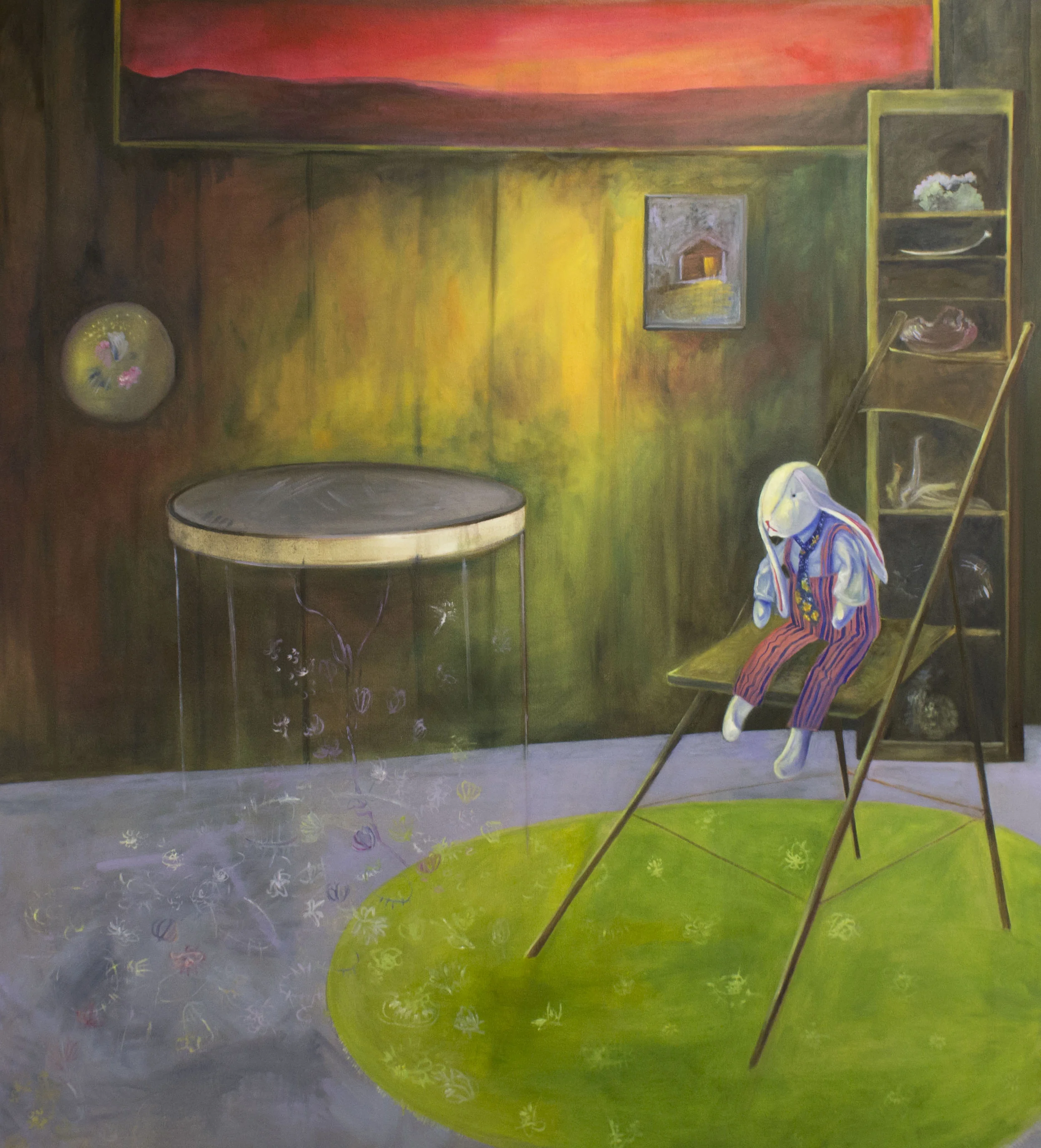   Amnesia,  Oil on canvas. 60in. x 54in. 2018 
