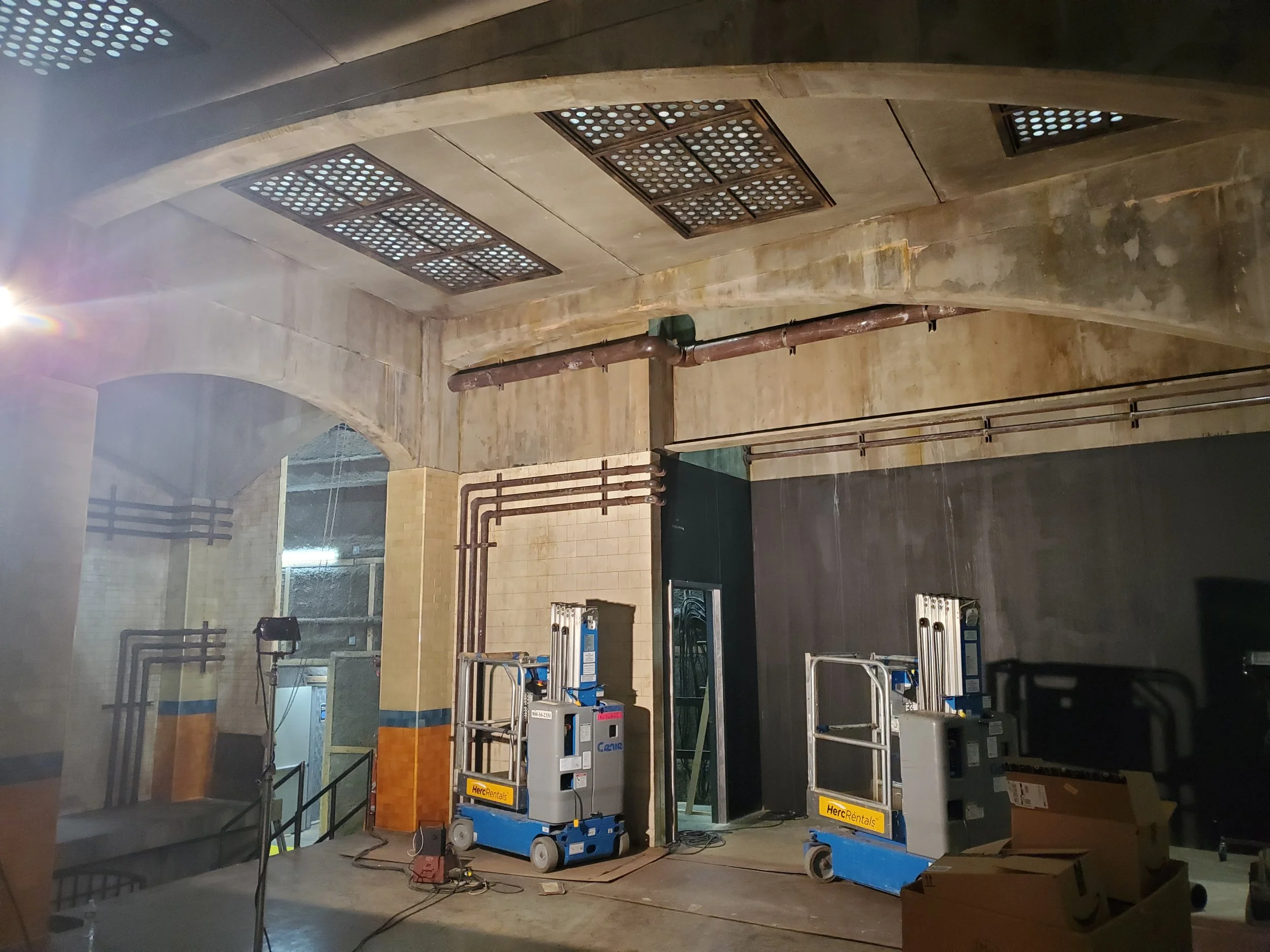 Equalizer s.2, thinset arches, (did not do the aging on concrete)