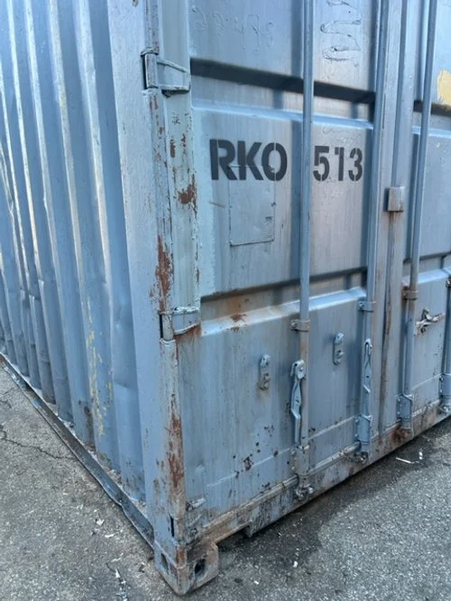  Journey Scenic, faux rust and aged on metal container 