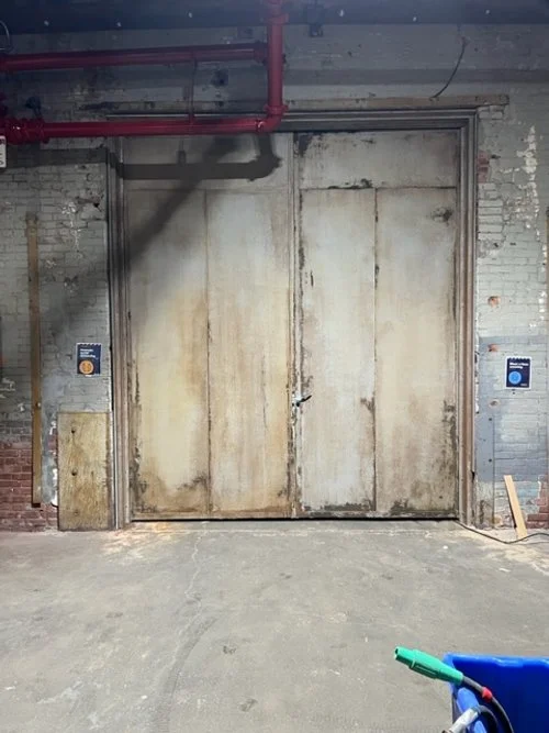  Journey Scenic, faux rust treatment applied on tuff backed doors 