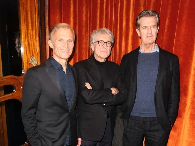 Richard with director Giacomo Battiato, and Rupert Everett.