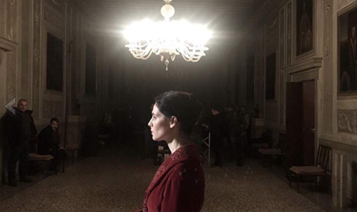 Yulia on the set of “The New Pope”