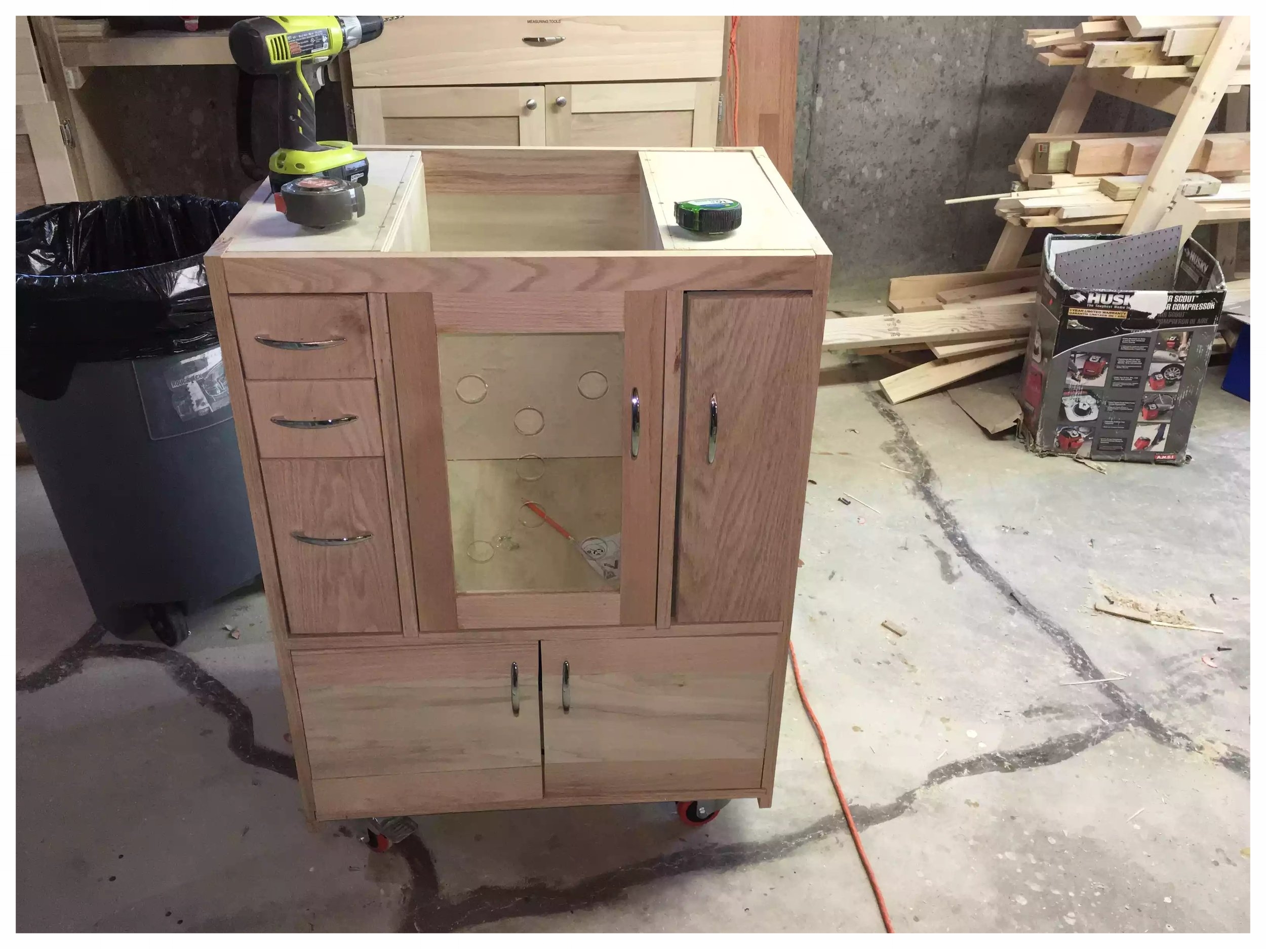 Cabinet built