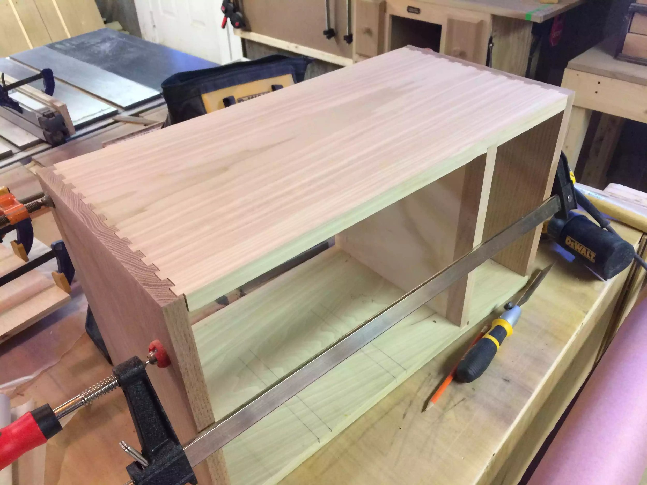 The glue up