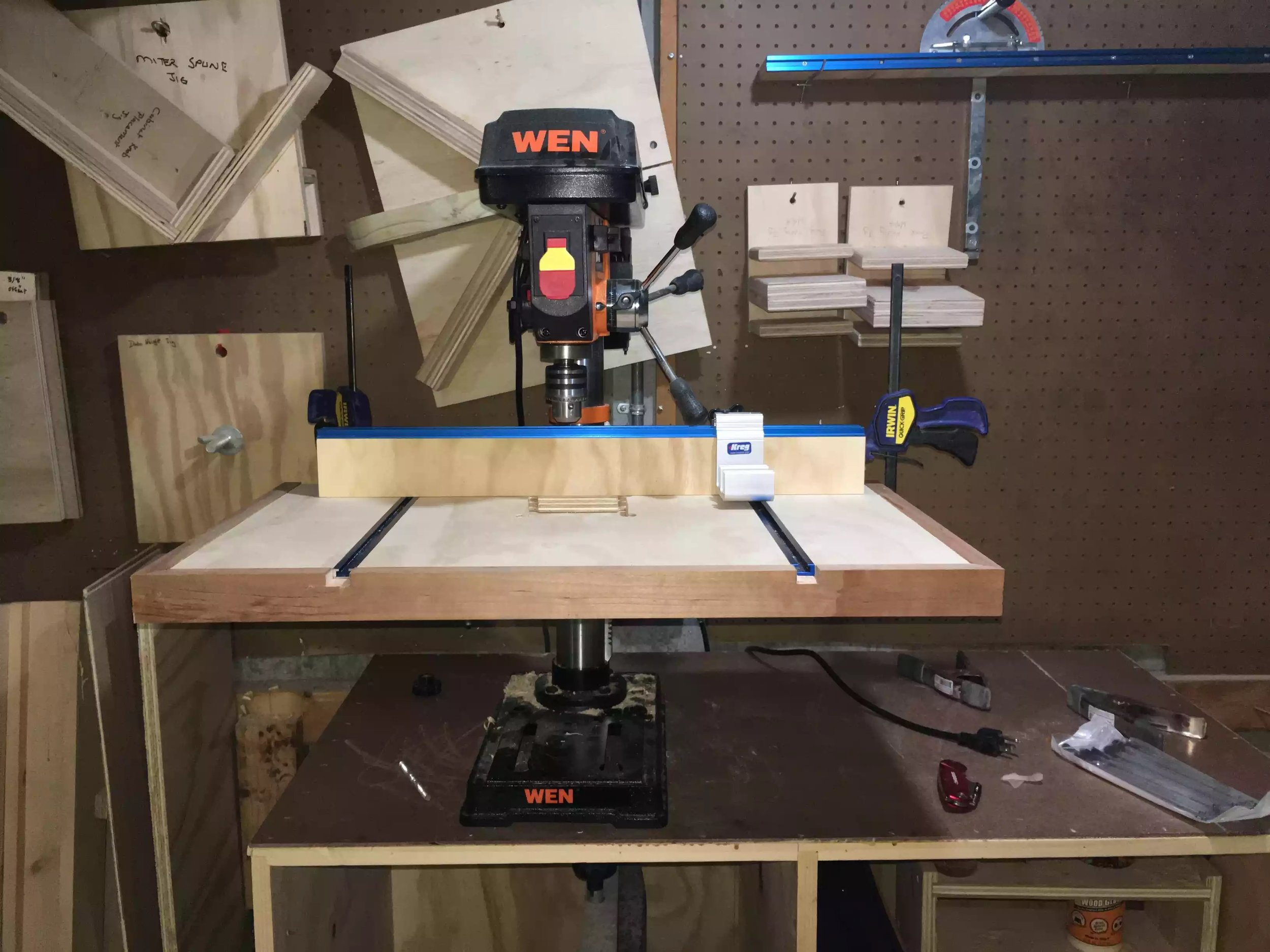 Here you see my WEN drill press