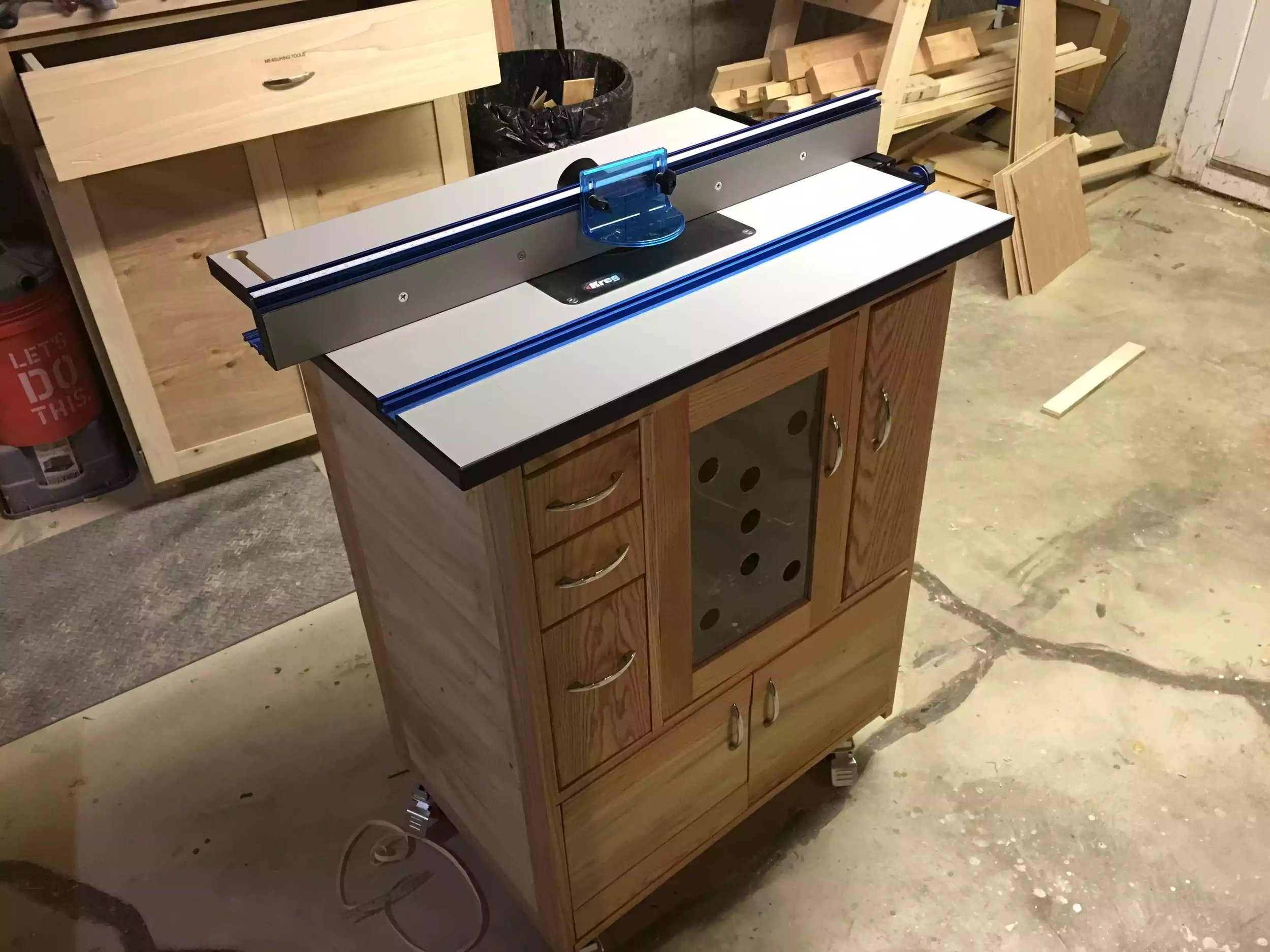 Completed Router Cabinet