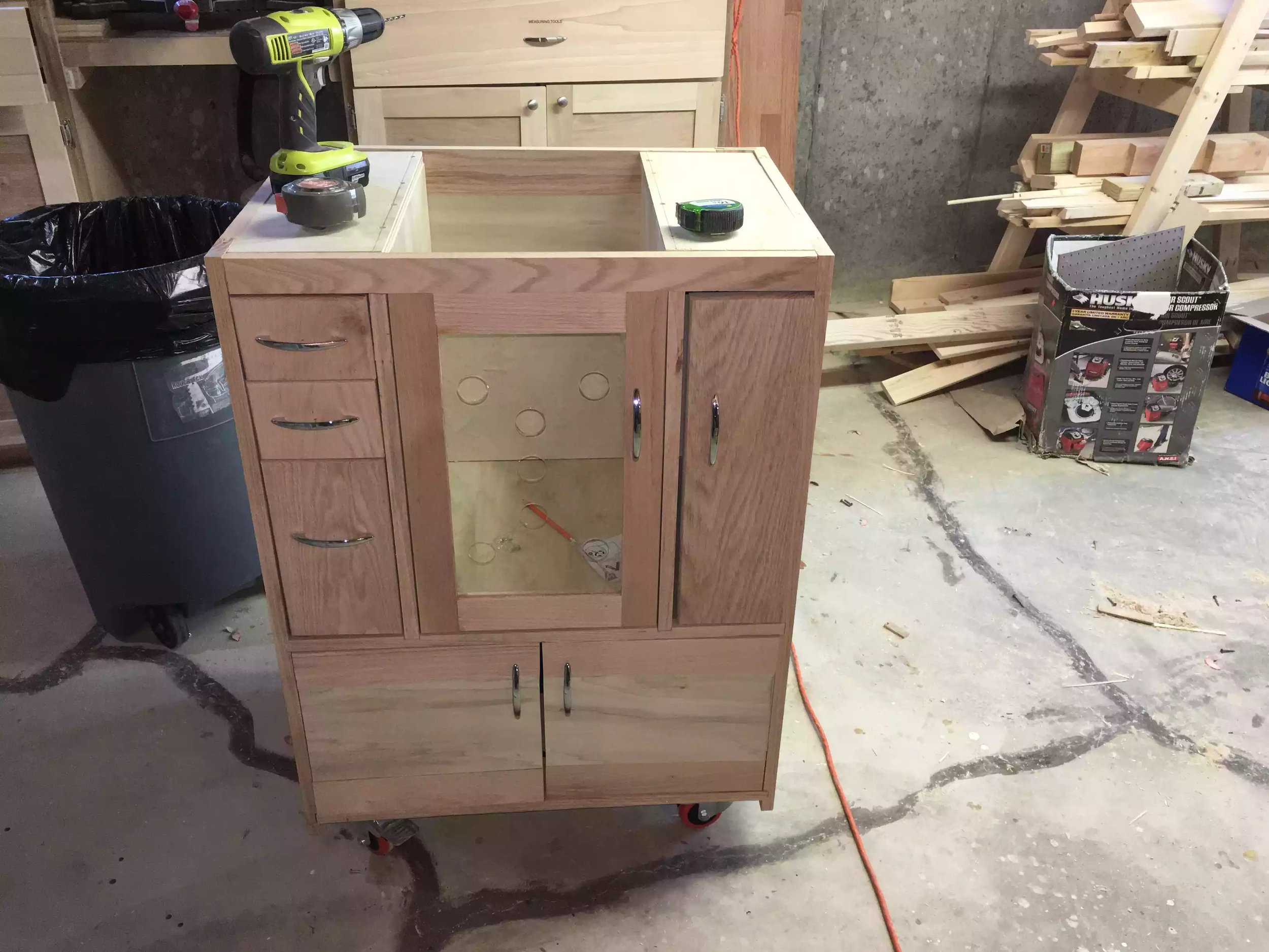 Cabinet is built