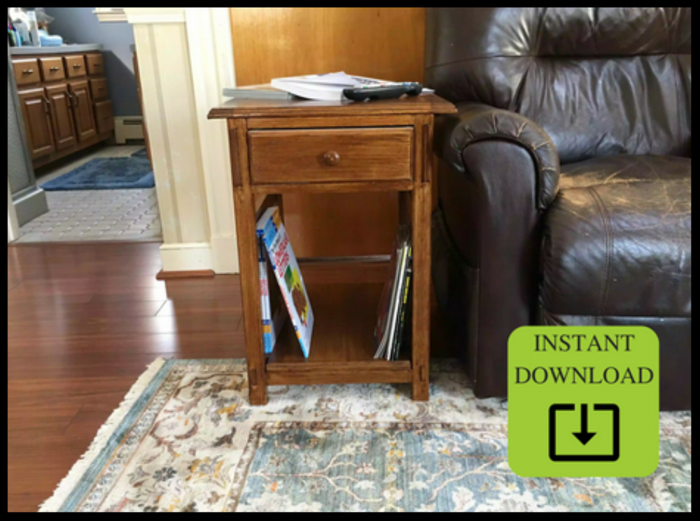 Solid Oak End Table (Plans) — Ed's Custom Woodcraft's
