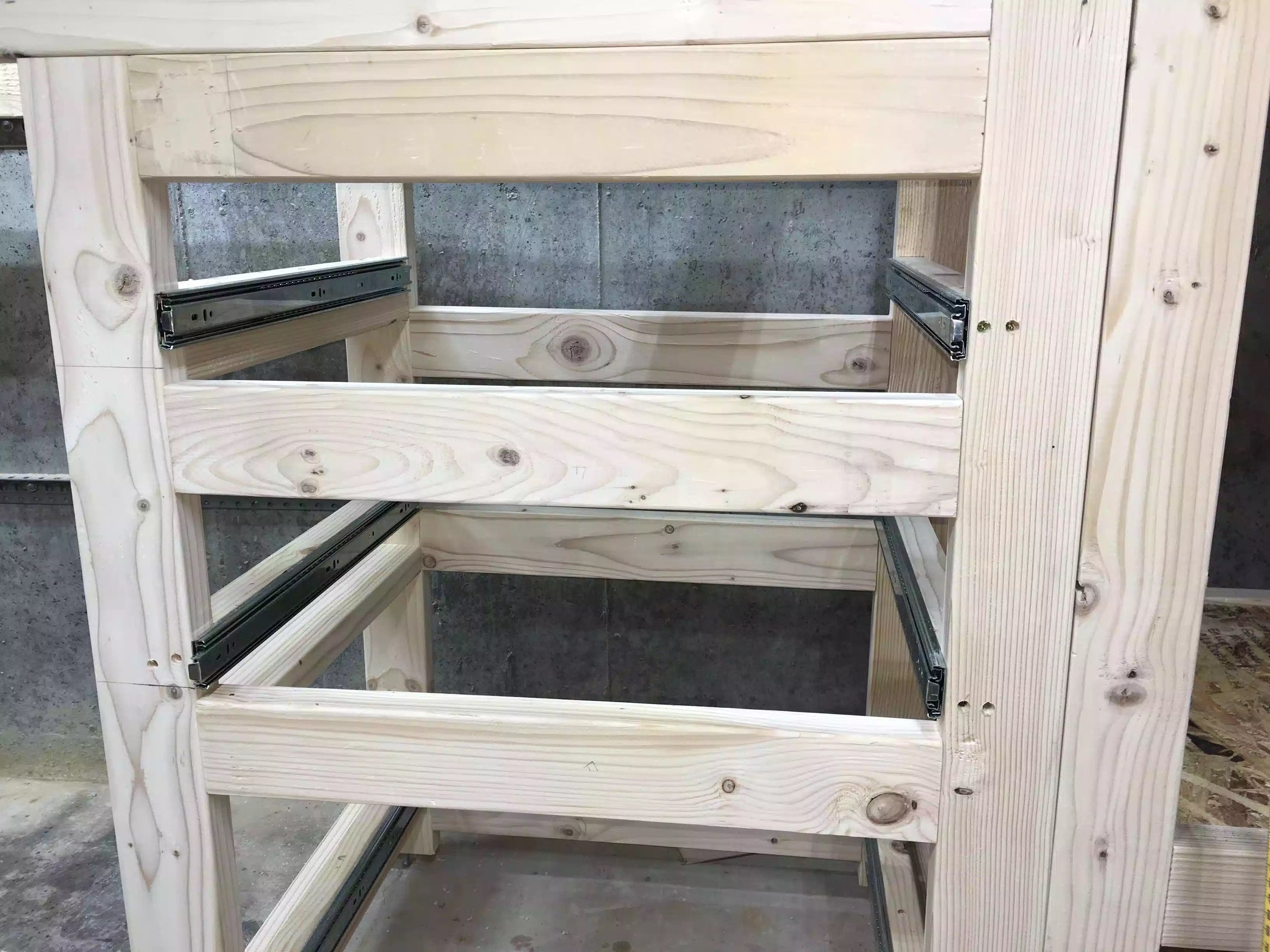 Another shot of the drawer bank