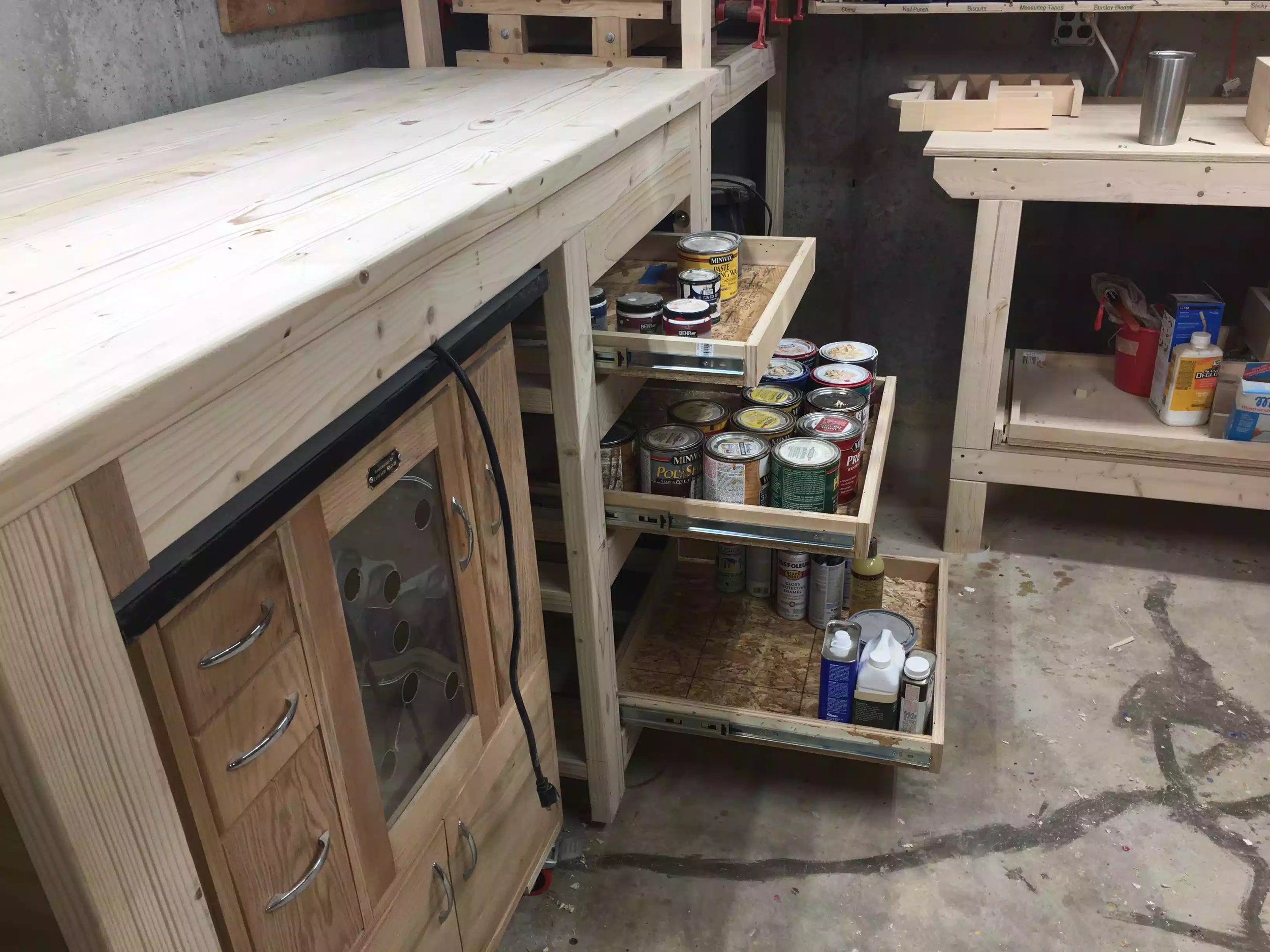 Shelving Unit & Bench