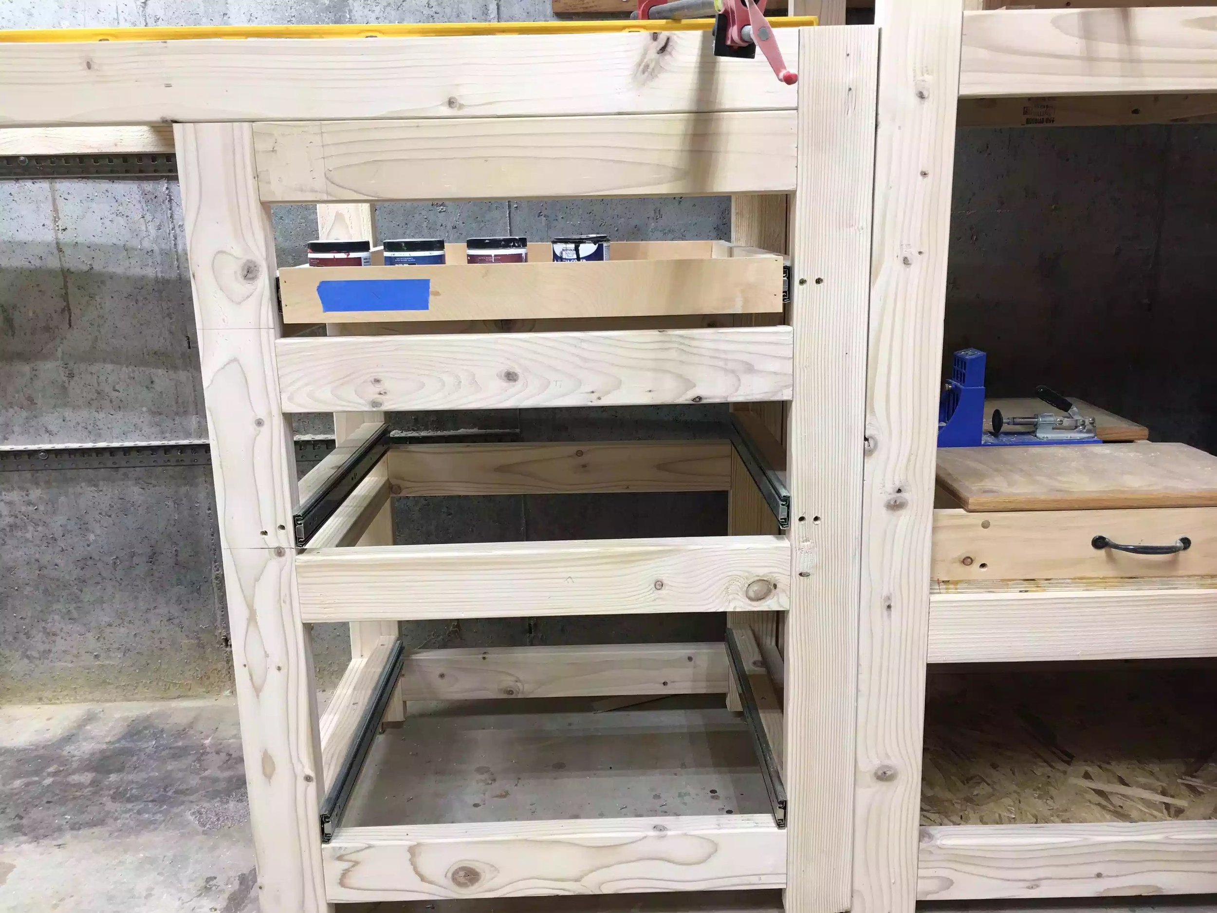 Full extension drawer slides