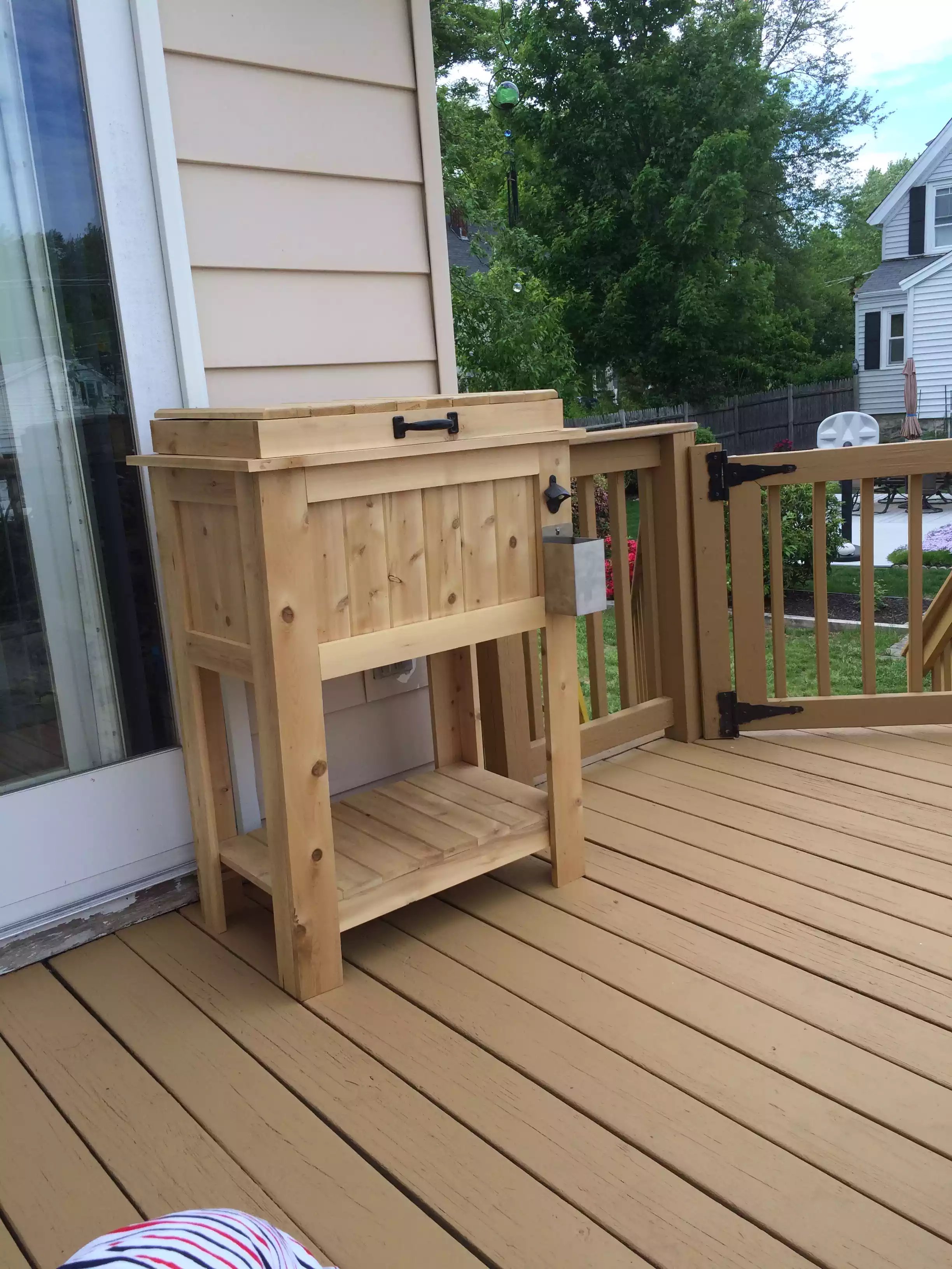 Cedar Deck Cooler all Finished