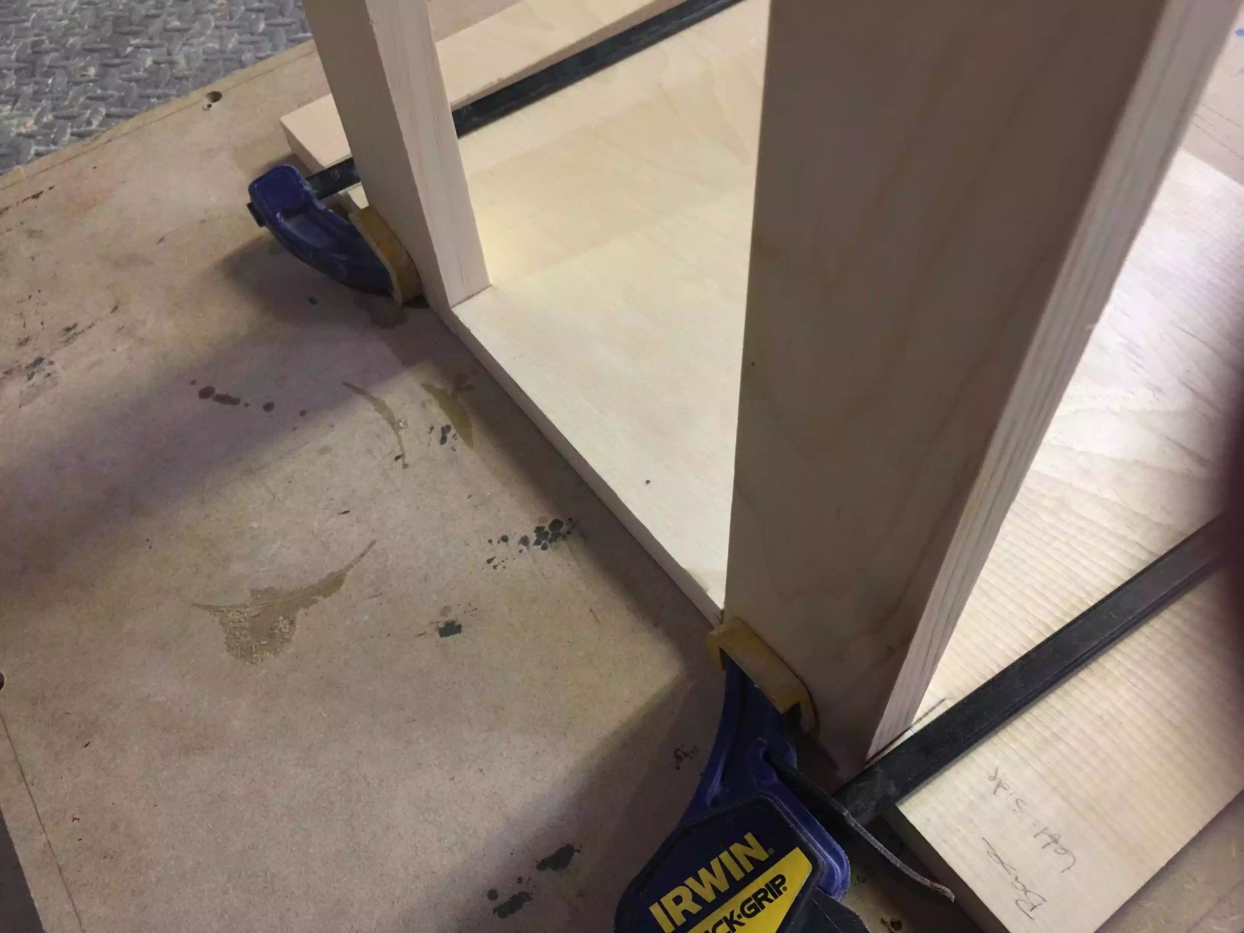 Another Picture of the legs inserted into the base