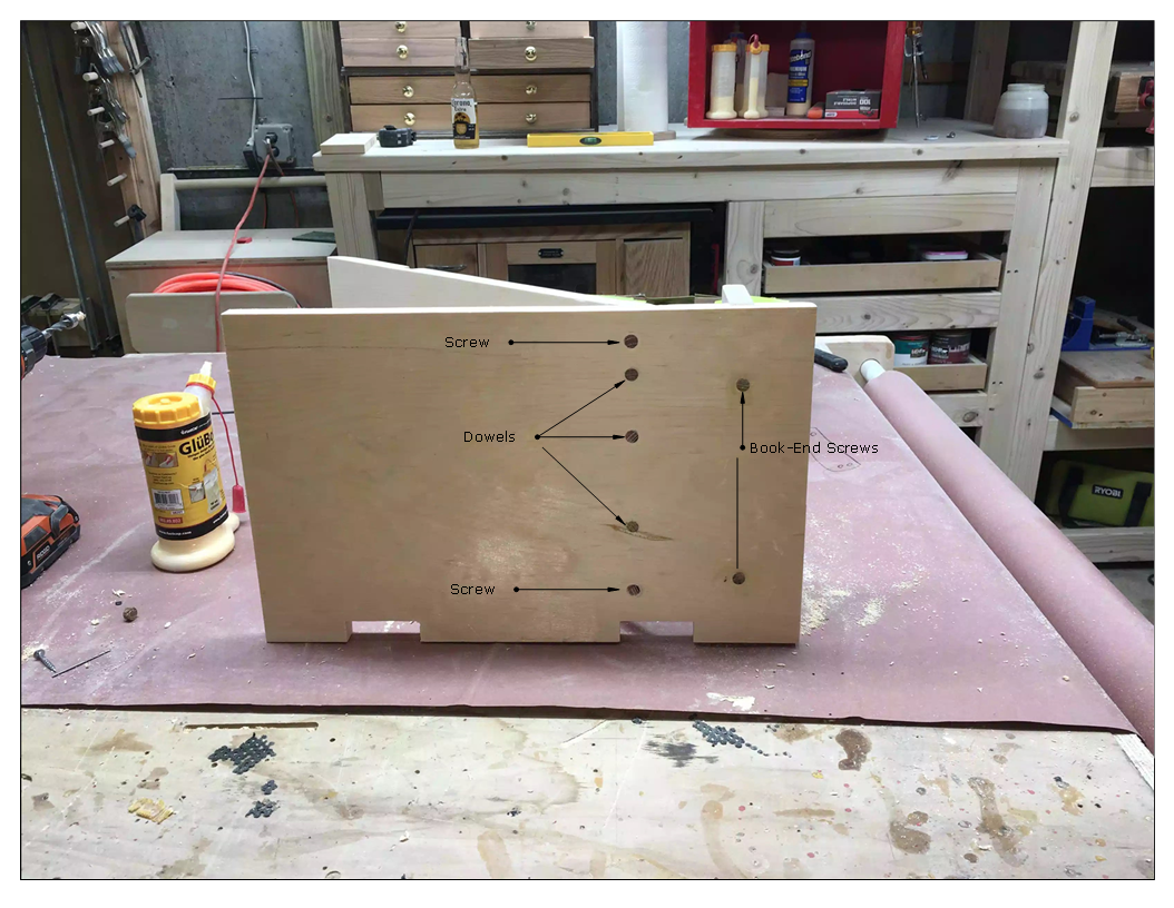Here you can see a labeled diagram of the bottom of the base