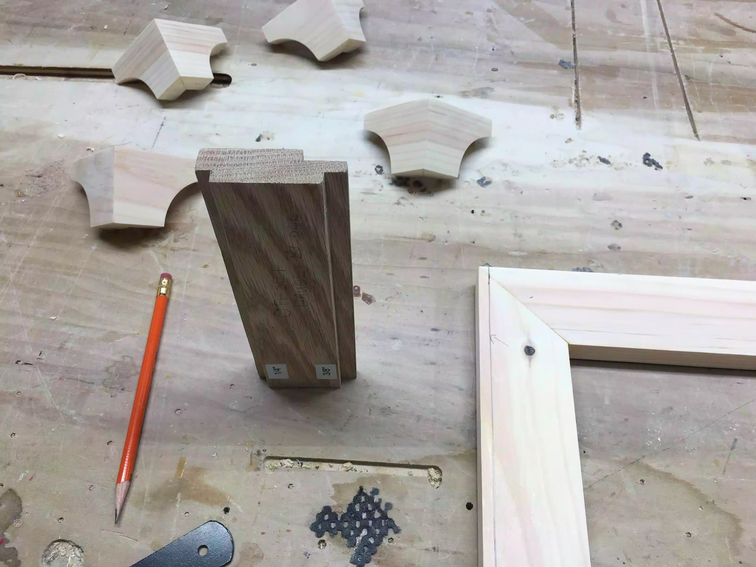 Here is another view of my offset block, I also used my label maker to print labels to show each position of the offset 