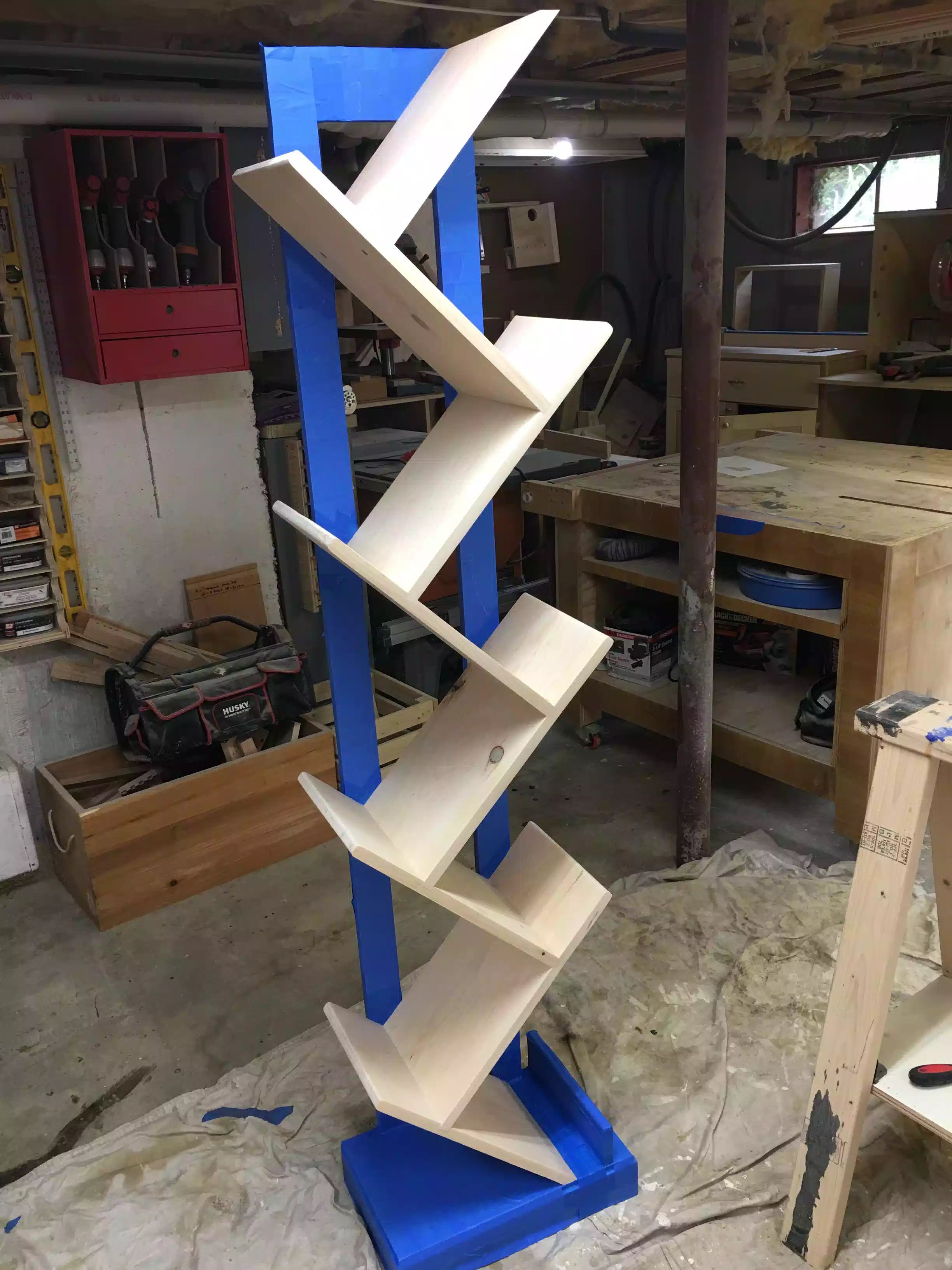 Not a bad job, but time will tell. I'd better not see one drop of stain on the taped areas.