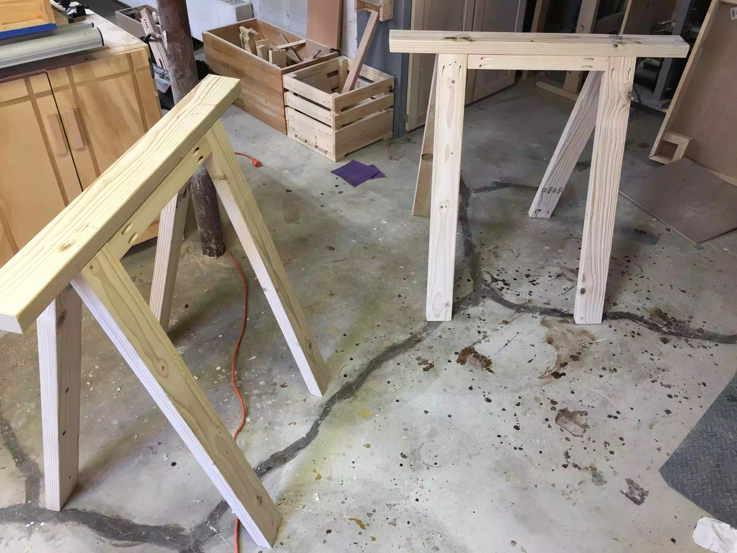All done, I need to attach the braces down the road. Ran out of lumber and time this morning.