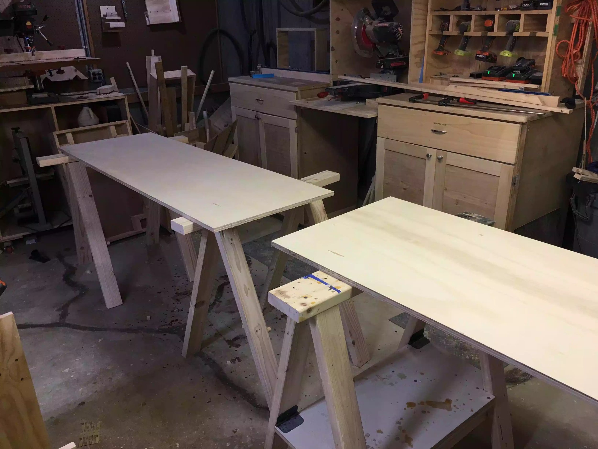 Here are the 2 panels cut to final dimensions 72" x 24"