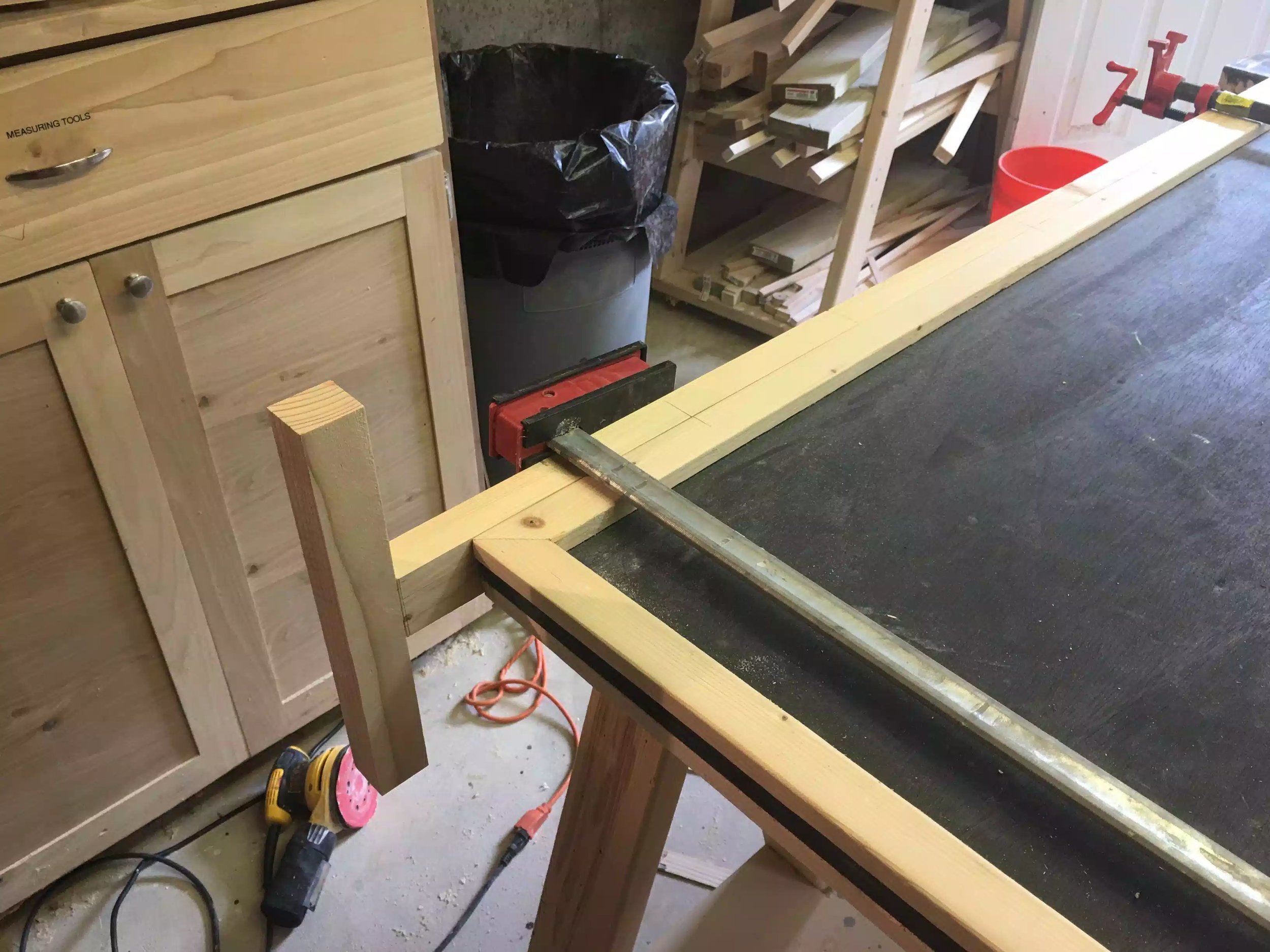 Here is a close up of the foot, I will be adding 2 castors one at each end of the foot.
