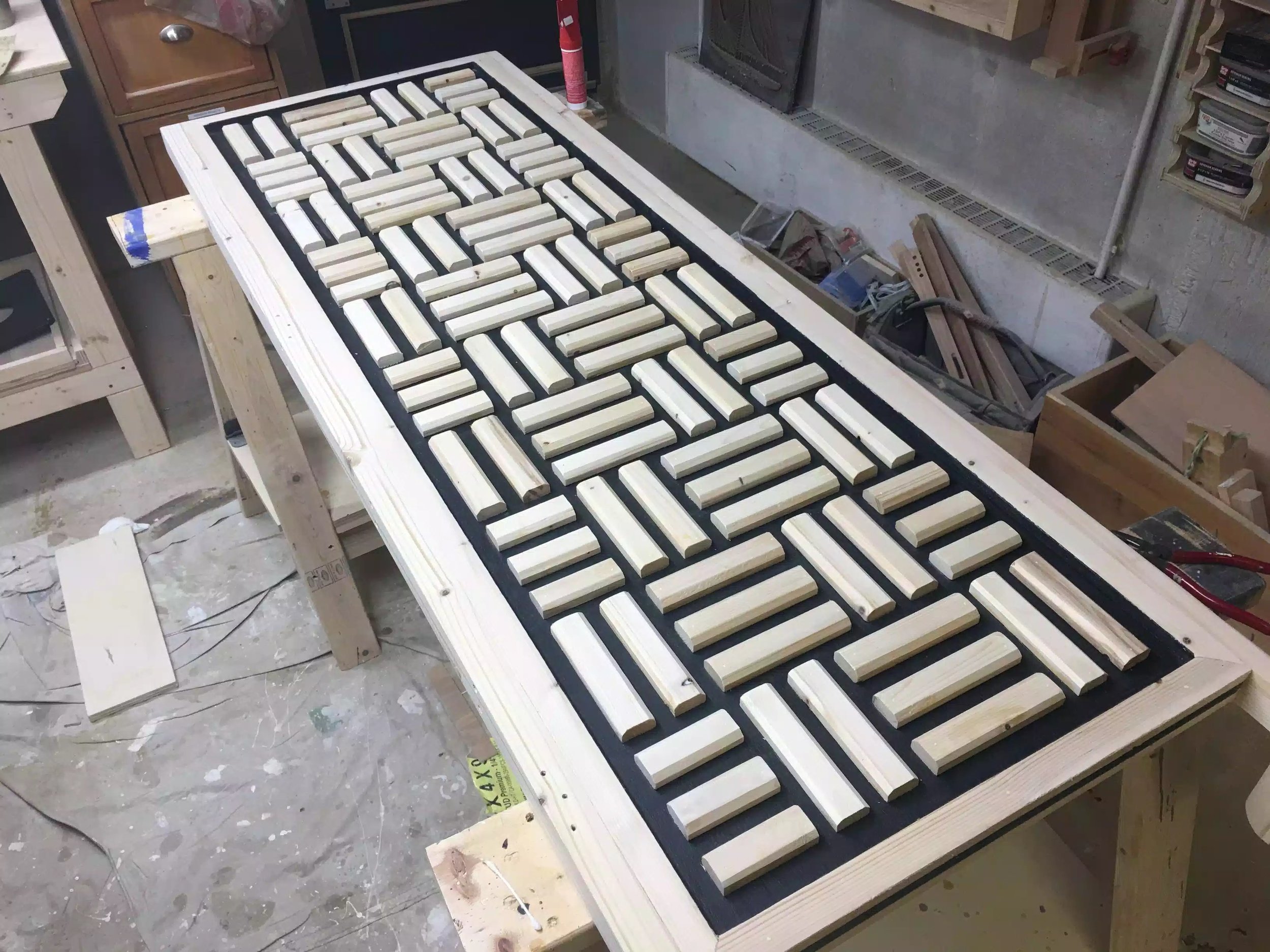 The right side panel all complete, just need to add the cork-board to the back