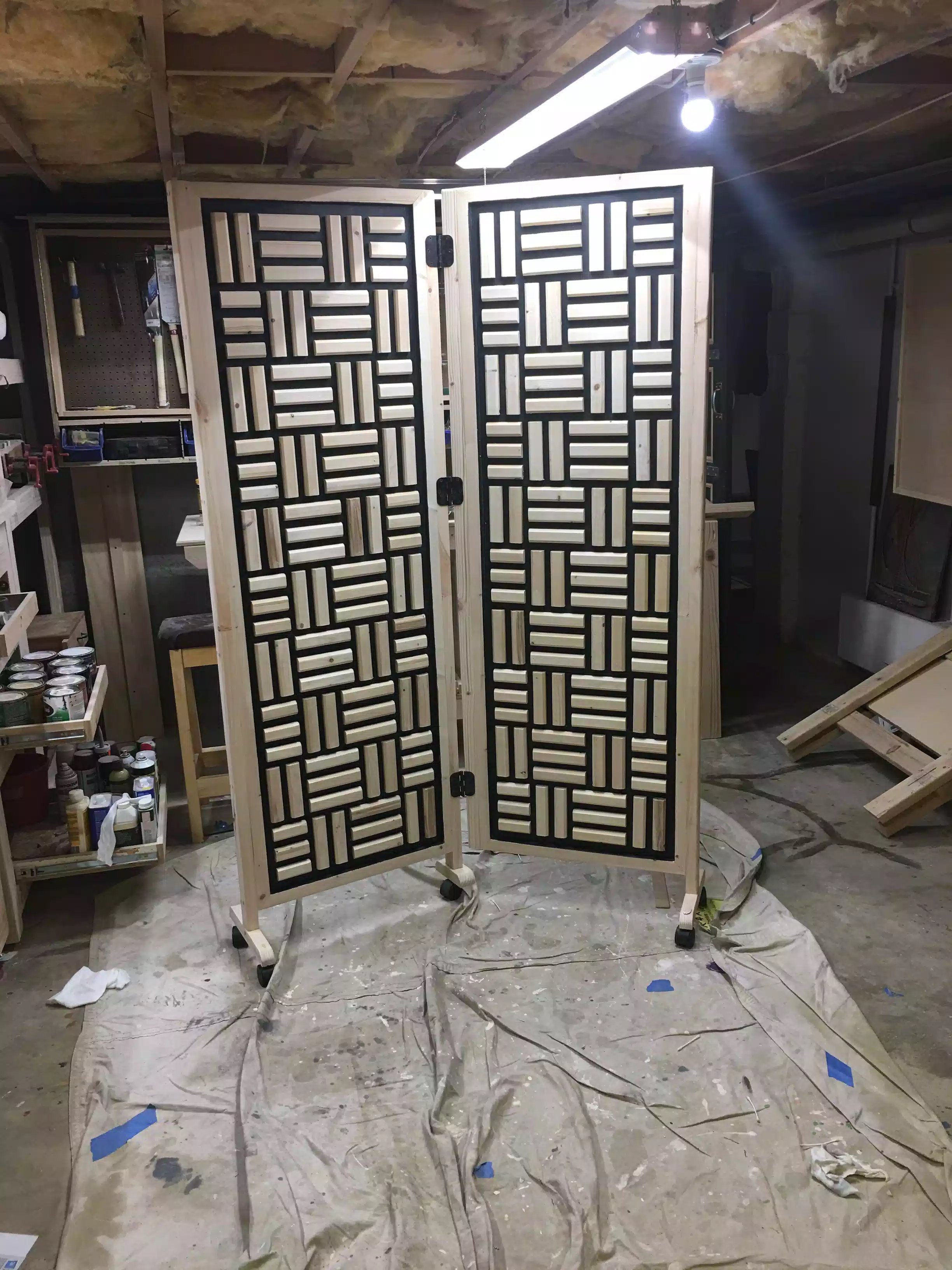 A close up of the pattern. 