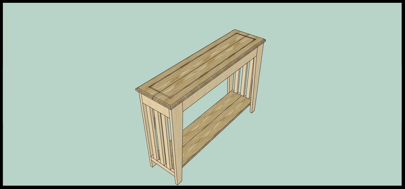 Console Table (Plans) — Ed's Custom Woodcraft's