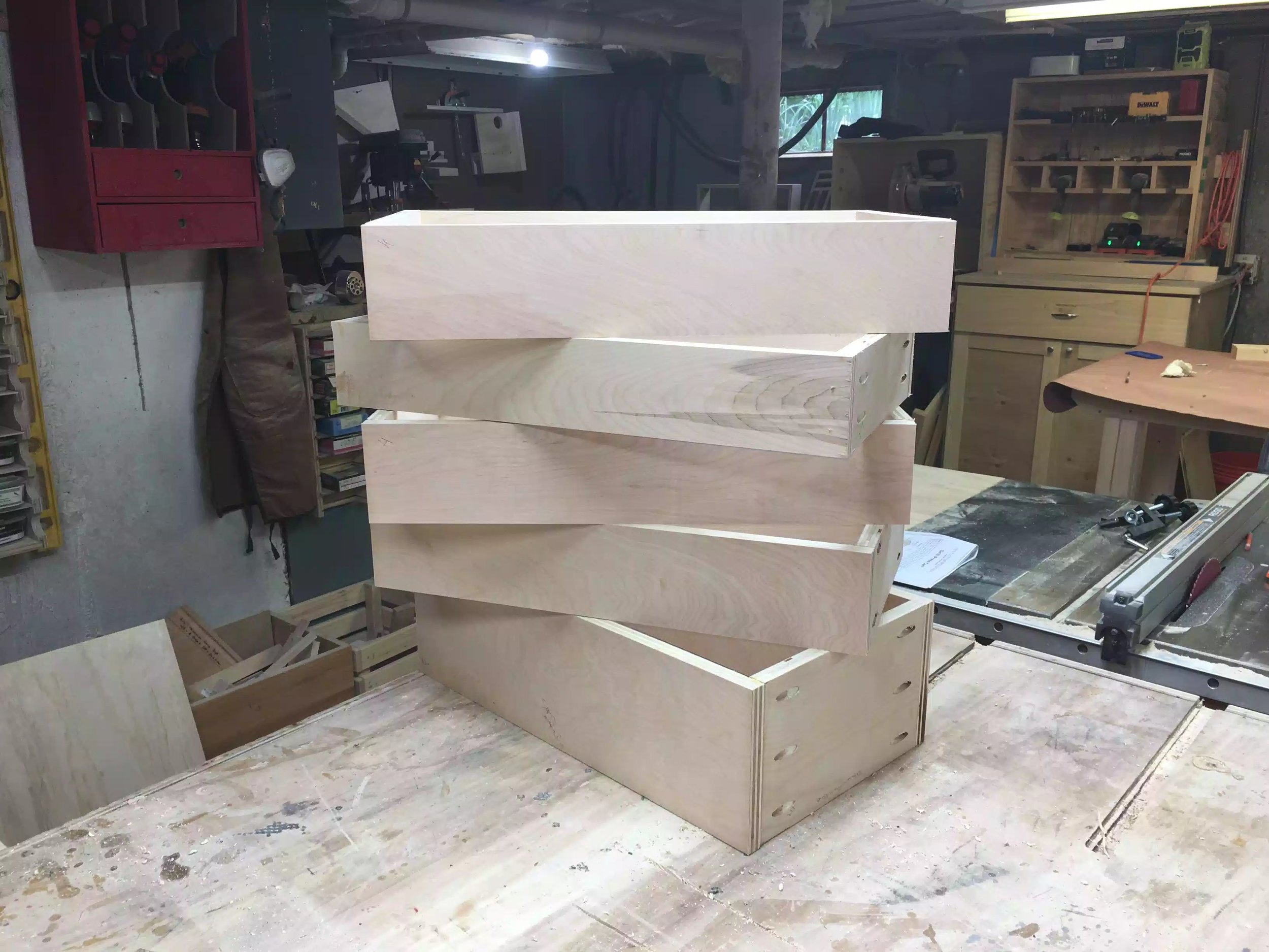 This birch plywood is nice I really like the color of the wood laminate, but I will be honest I bought the expensive plywood although its not cabinet grade (its a grade b) I found a lot of voids in the plywood.