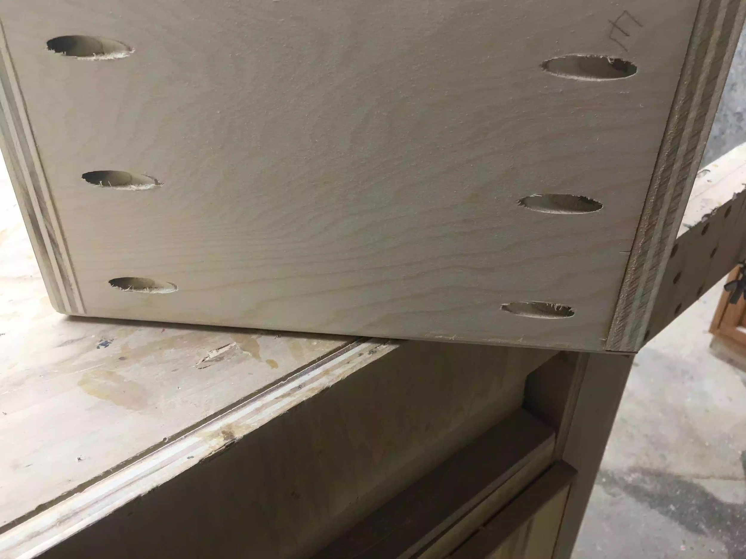 AFTER Here is the drawer base after, see no visable drawer base.