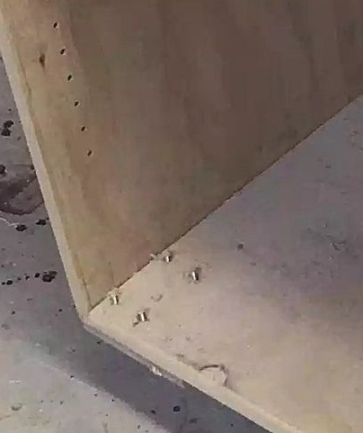This is what I wanted to get away from, protruding lag bolts.