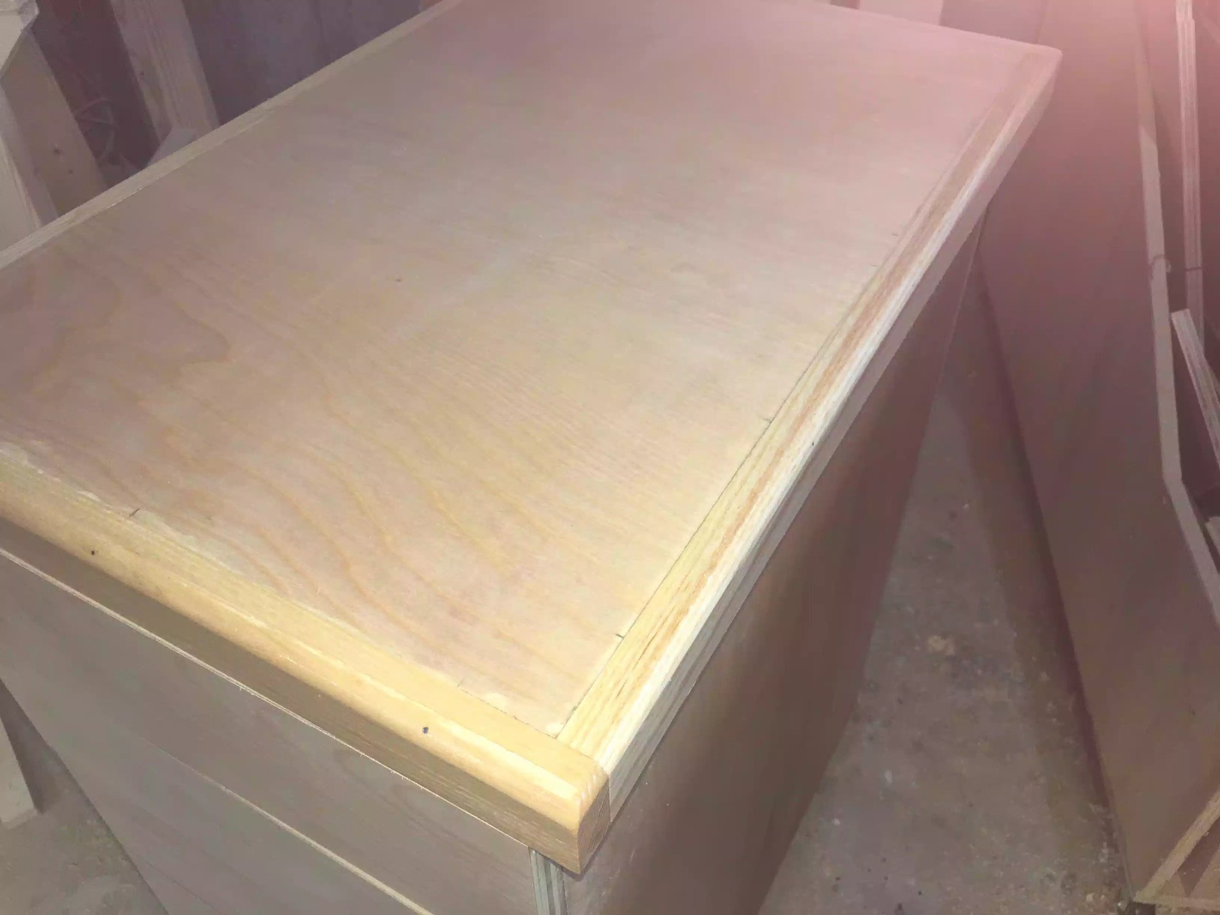 Here is the top prior to me adding finish 