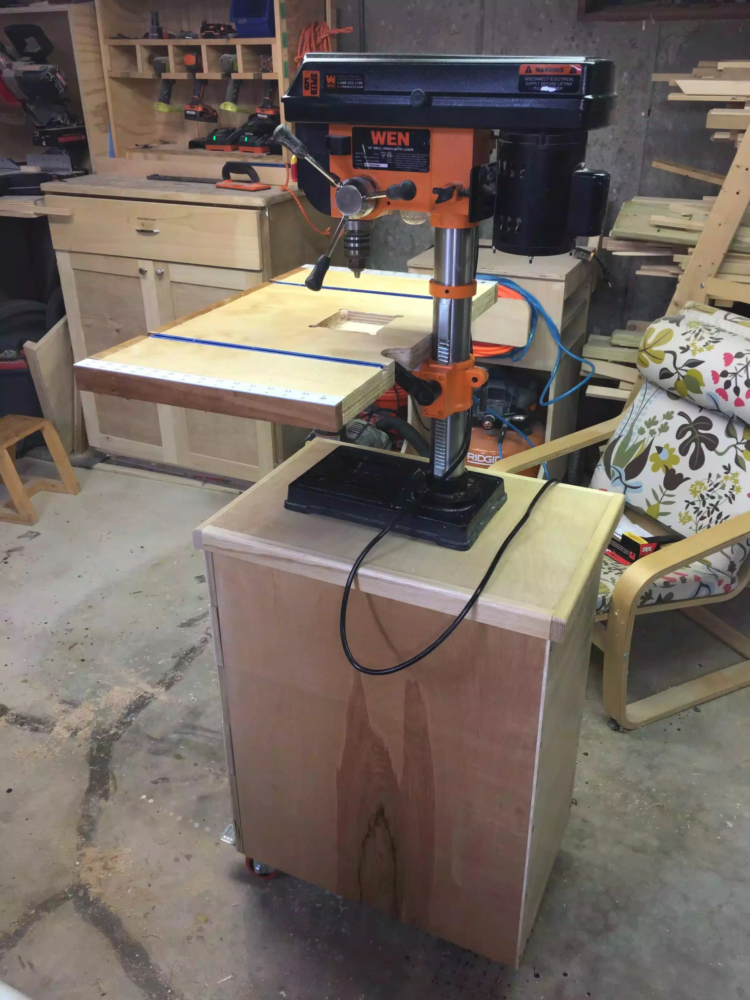 DRILL PRESS CART: ALL FINISHED — Ed's 