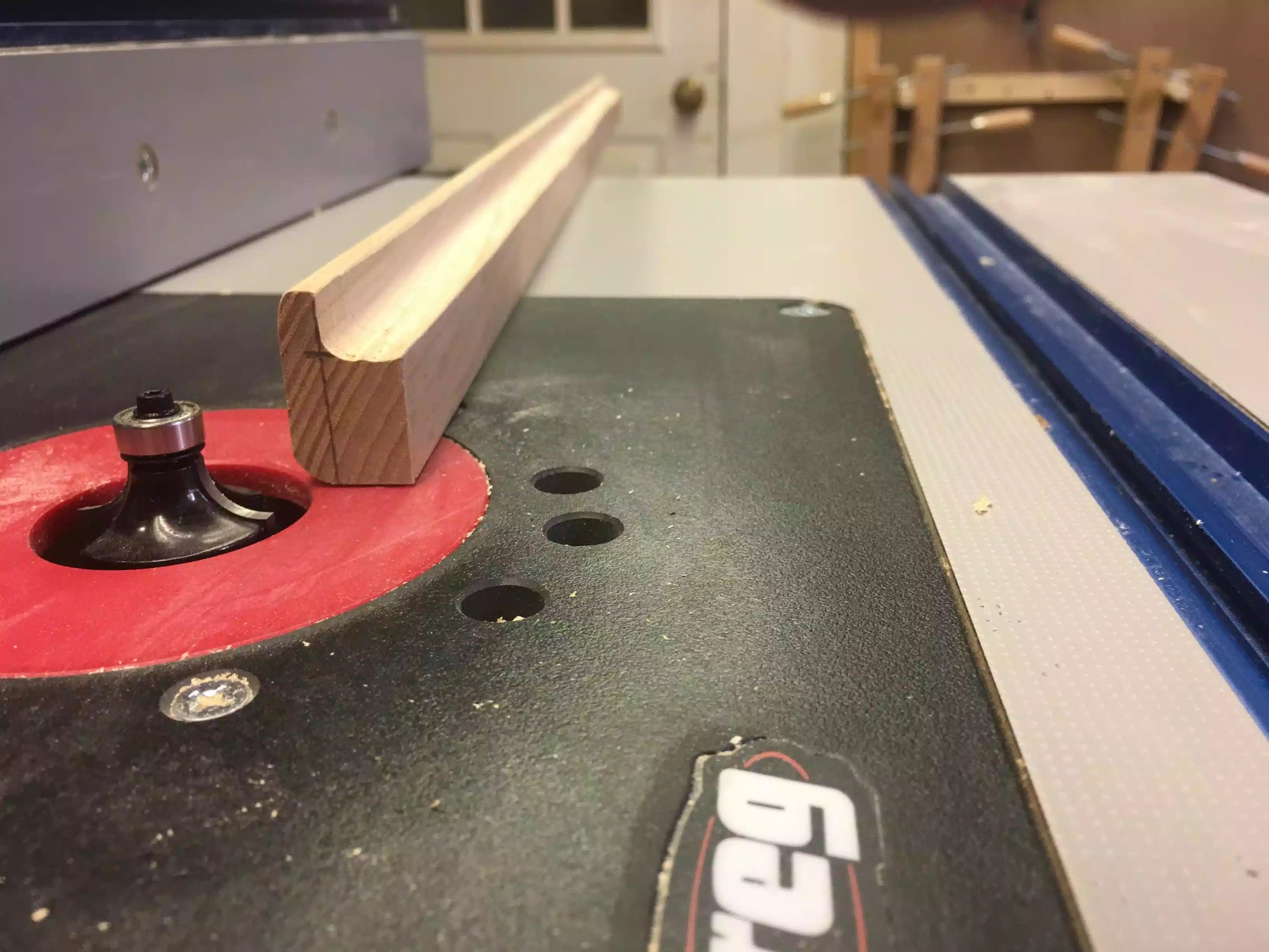 Making the drawer pulls using my router table