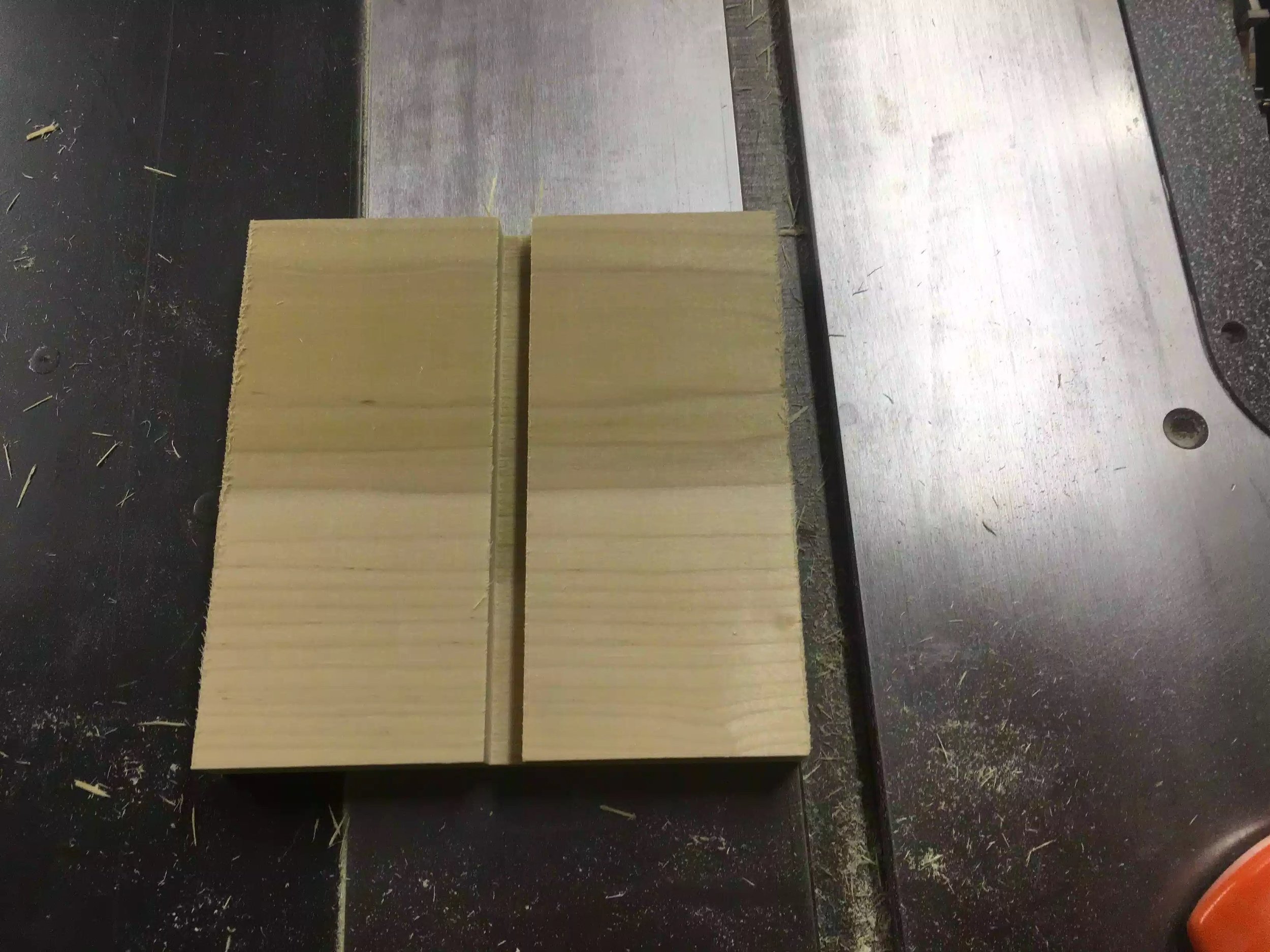Here is the center groove