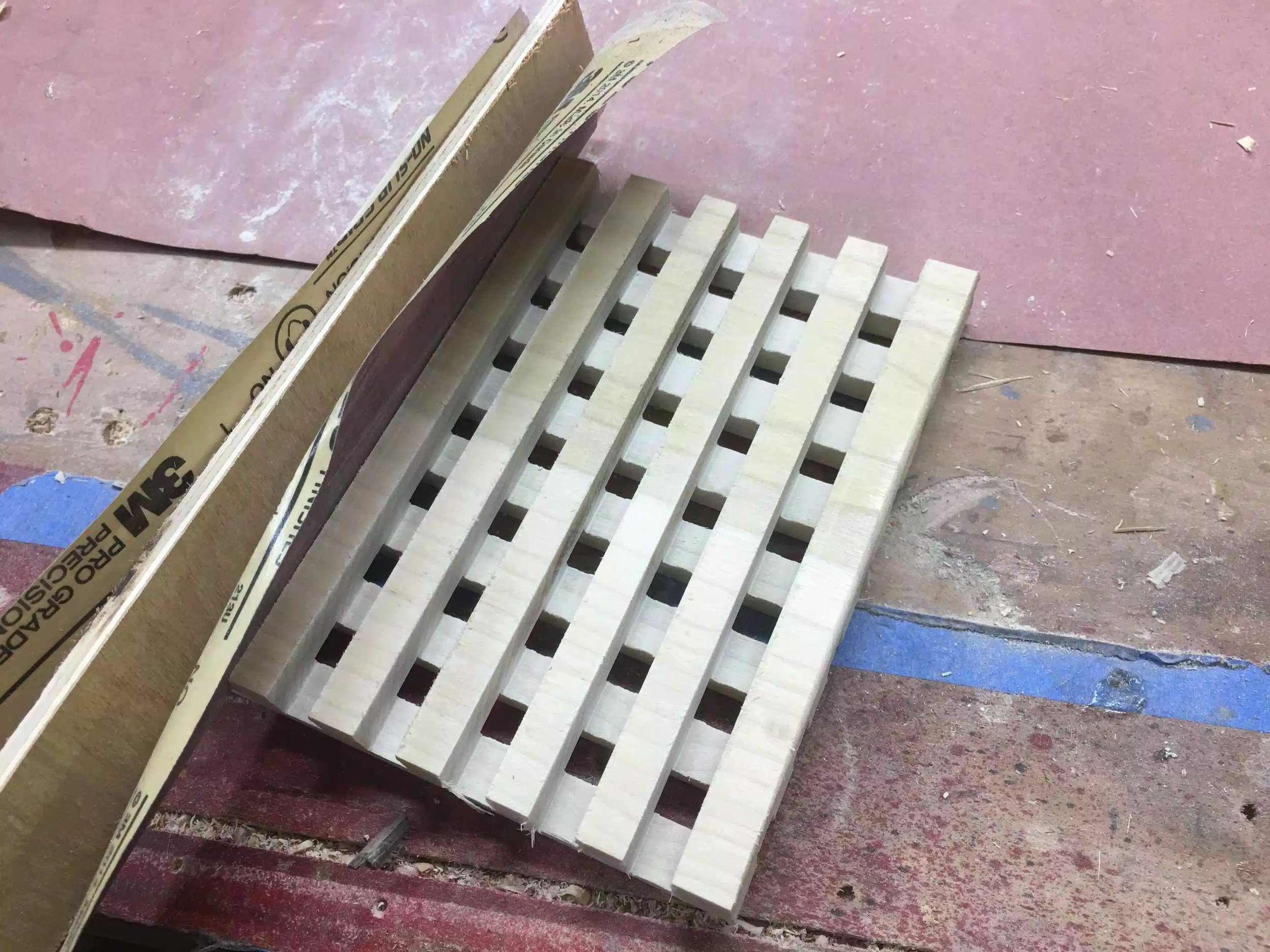 Here is the sandpaper doing the trick