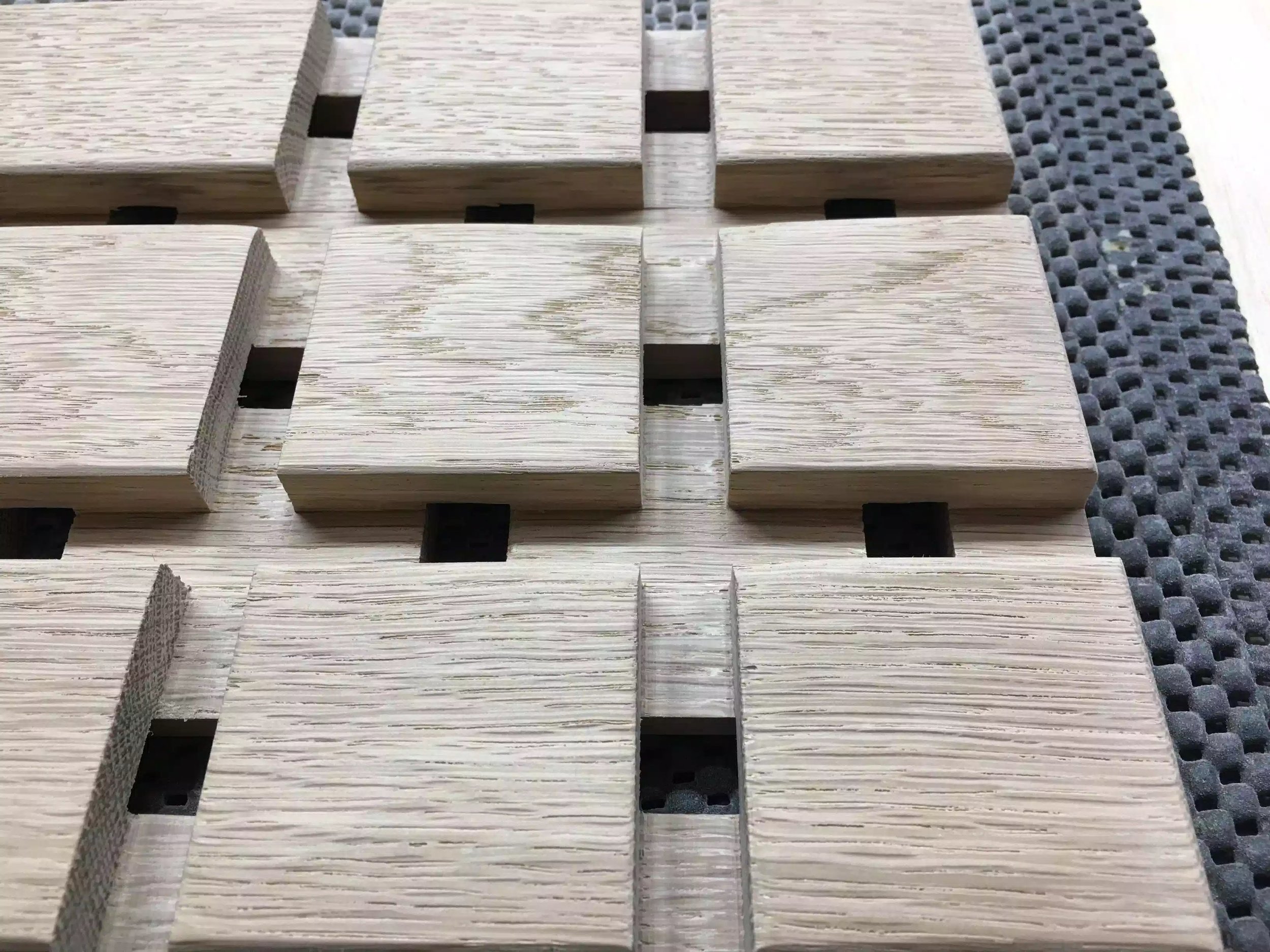 After sanding on the top face of the trivet.