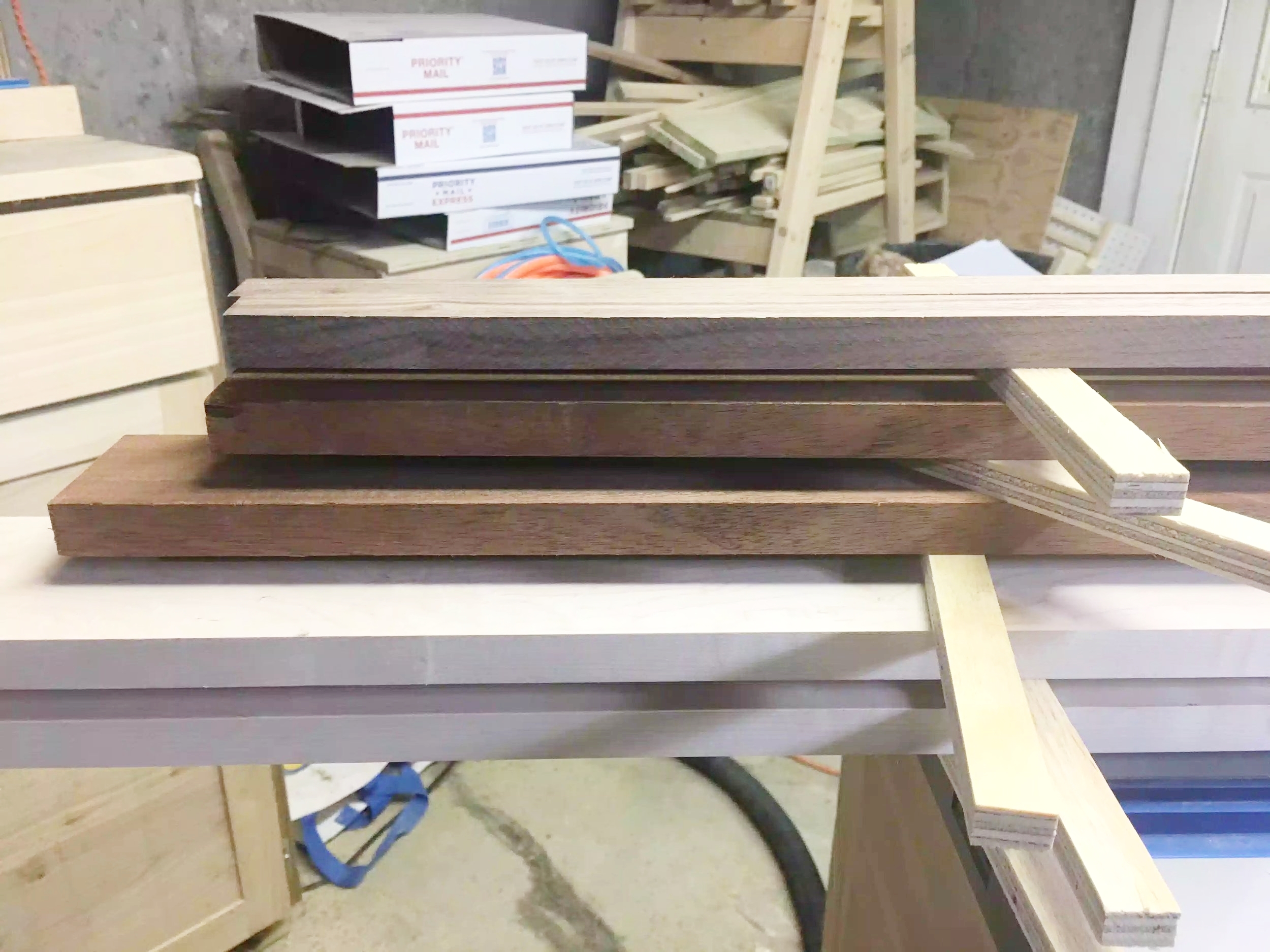 Here is the close-up of the lumber.