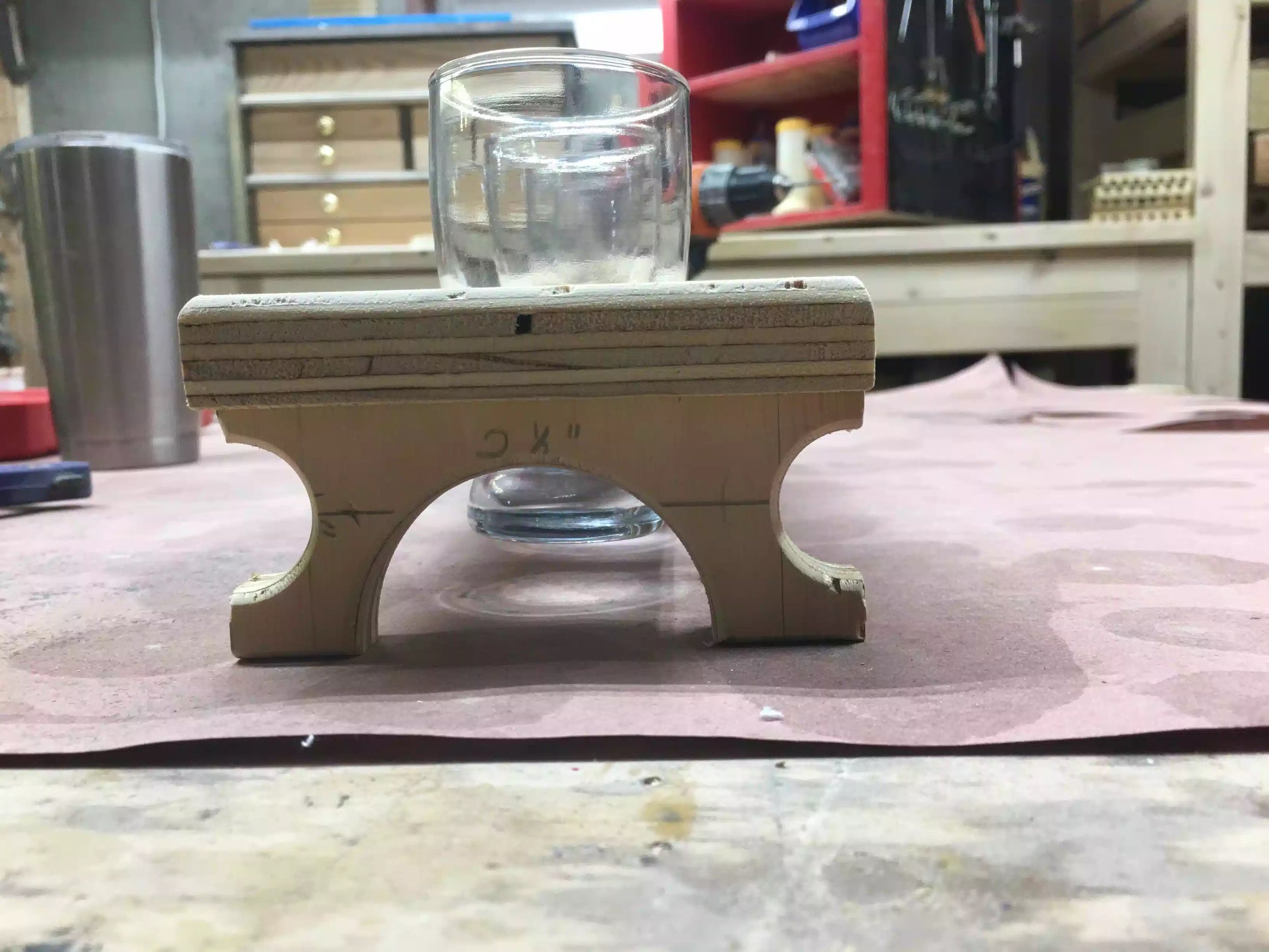 Here is the side foot, I think this is my favorite aspect of the prototype, really like the curves.