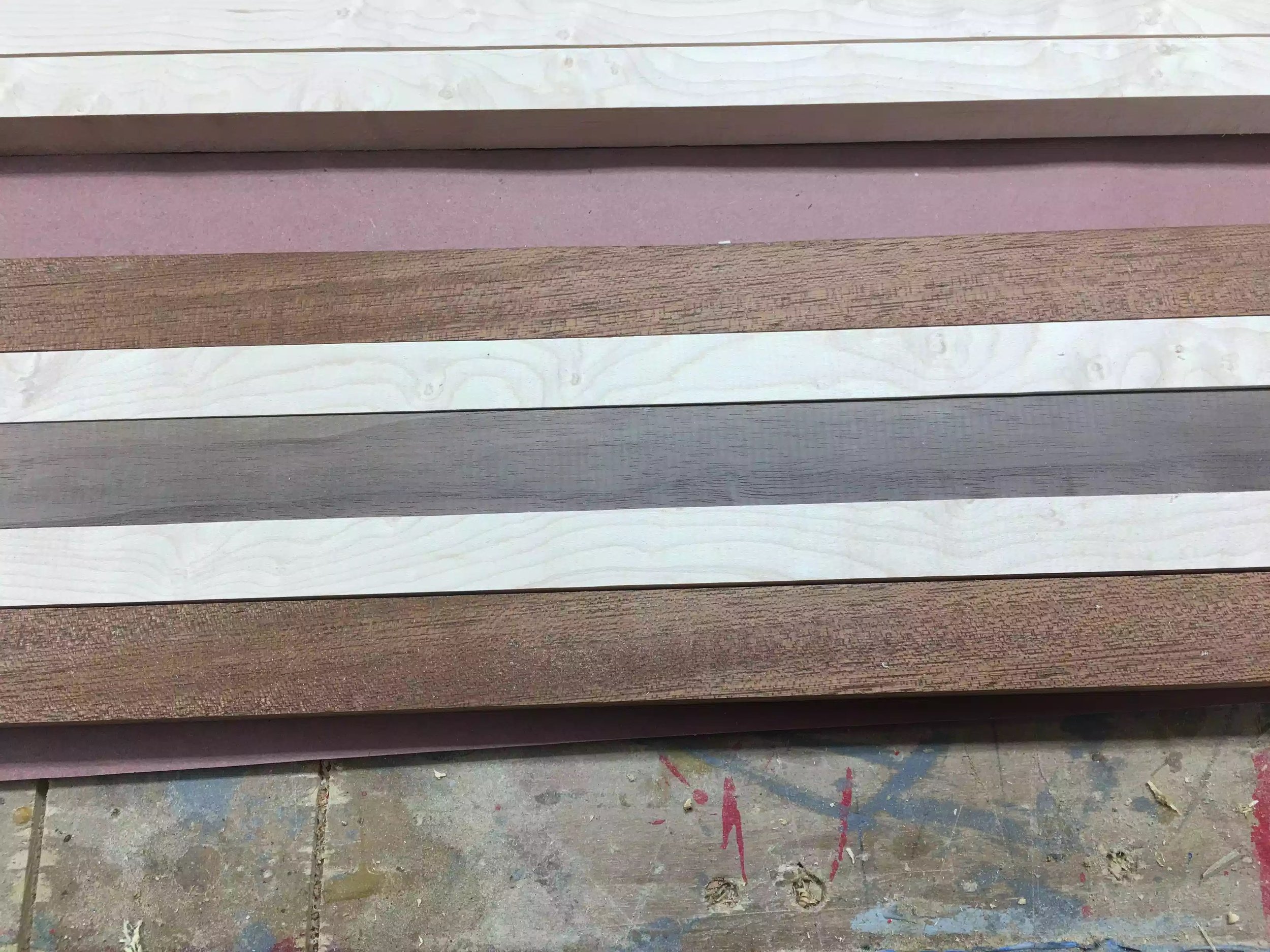So here is the design I came up with I really like the contrasting woods and should come out great, I was lucky enough to make another design by some of the leftover off cuts that I had.