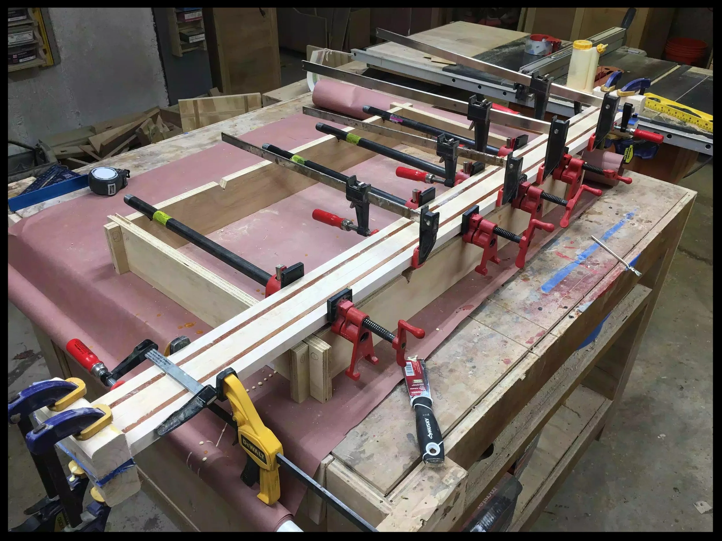 Pipe Clamp Glueup Station — Ed's Custom Woodcraft's