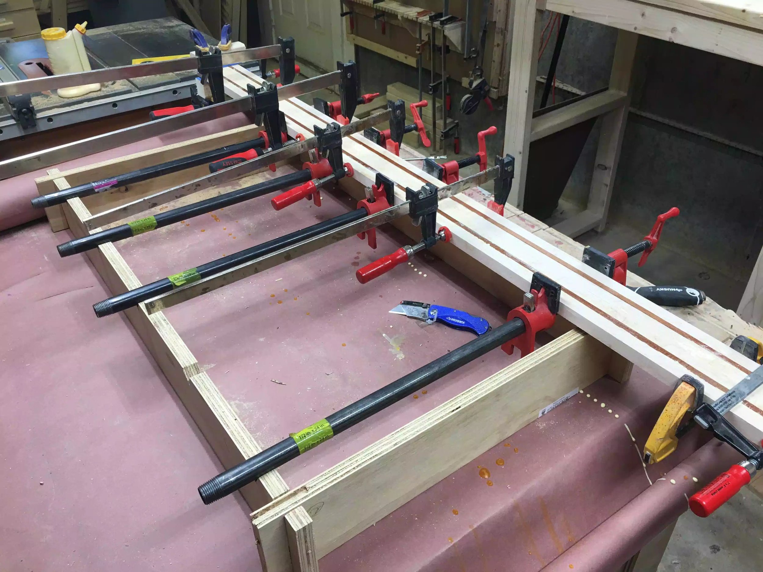 Another picture of the jig in action.