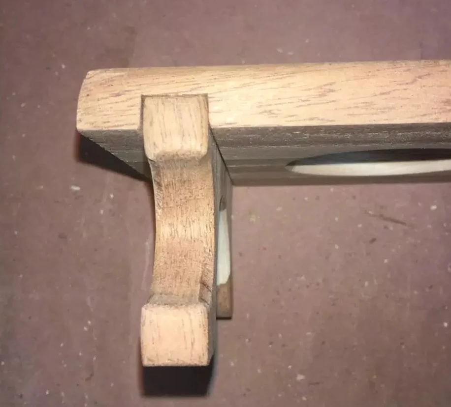 Here is a close-up of the dado joint, fits like a glove.