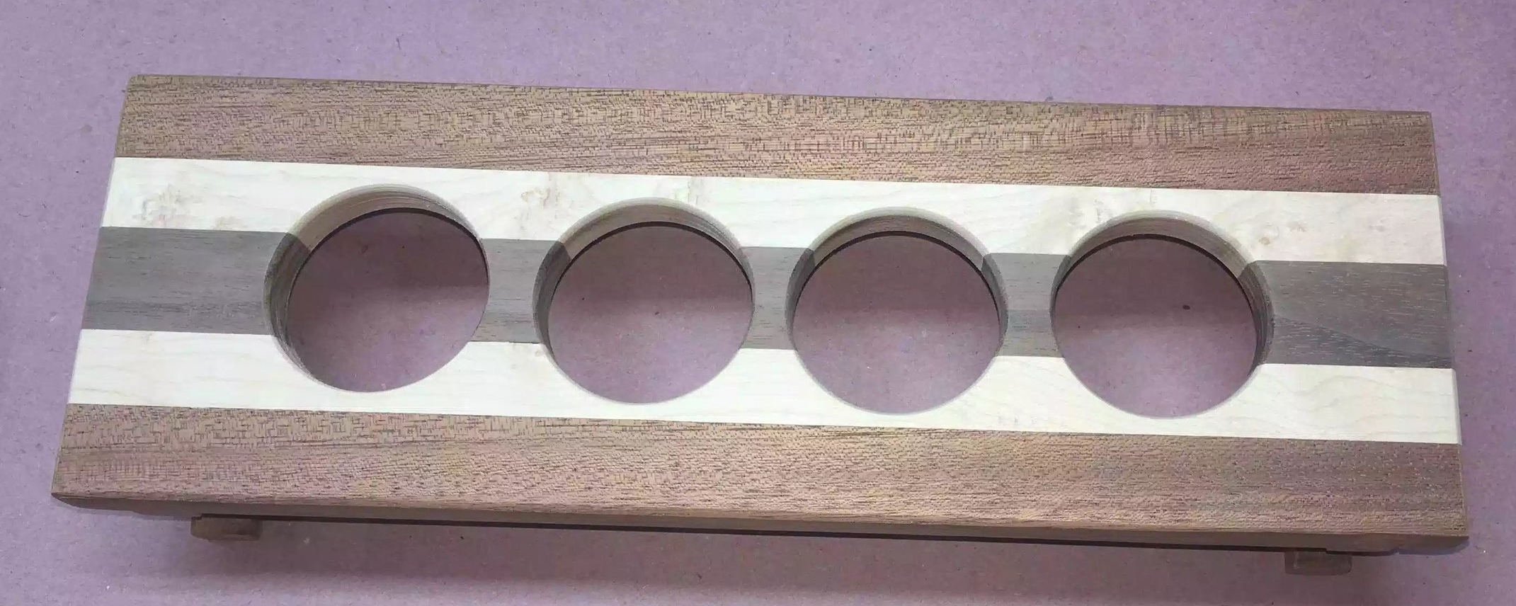 Here is the other style of flight with Sapele, Maple & Walnut