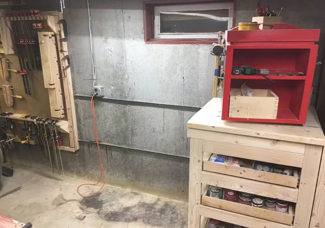I am not worried though as I will be using the space in the future, I plan on building a traditional style workbench in the future and this maybe its new home.