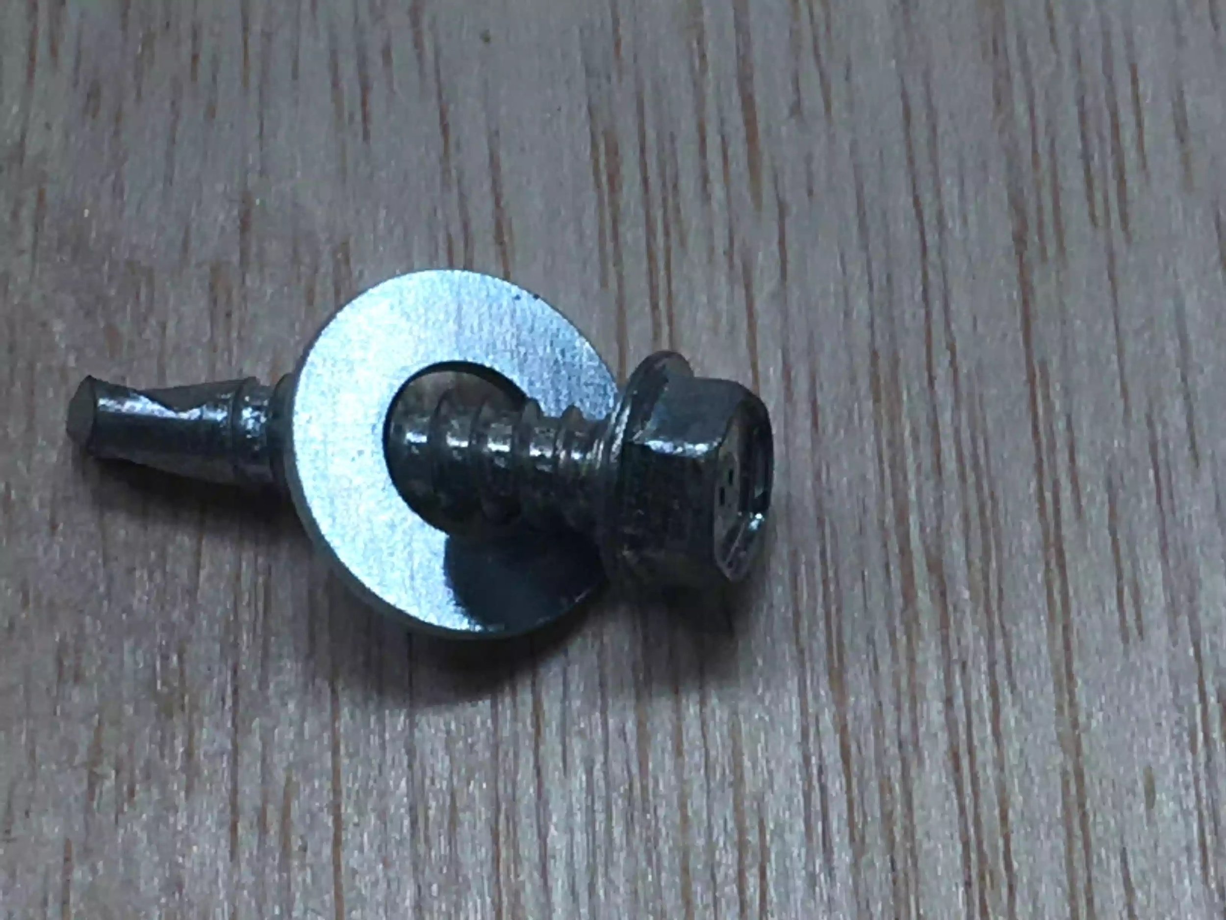A real close-up of the Hex Head self tapping screw