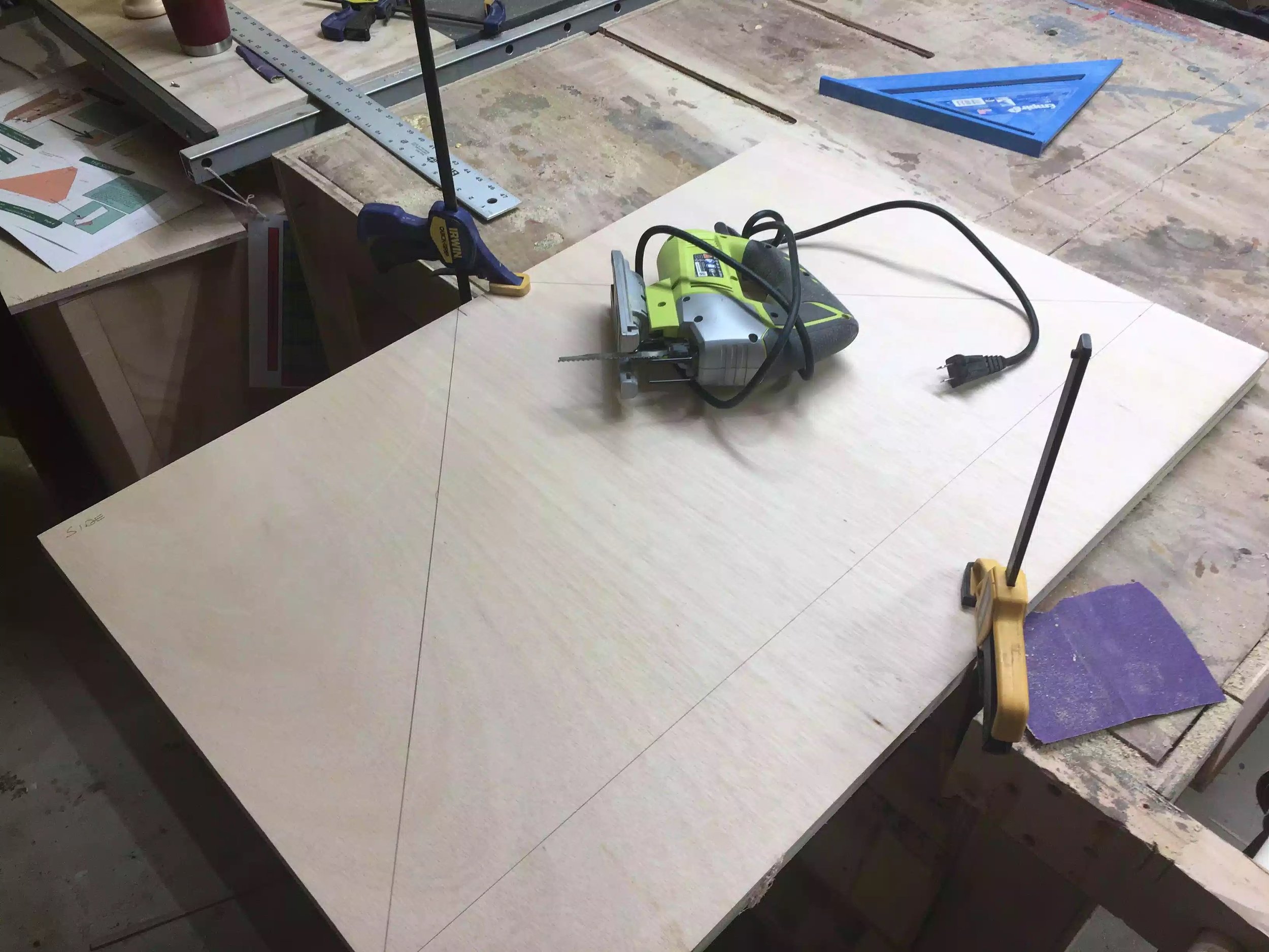 I clamped both sides together and gang cut them with my jigsaw that way both sides would be identical.