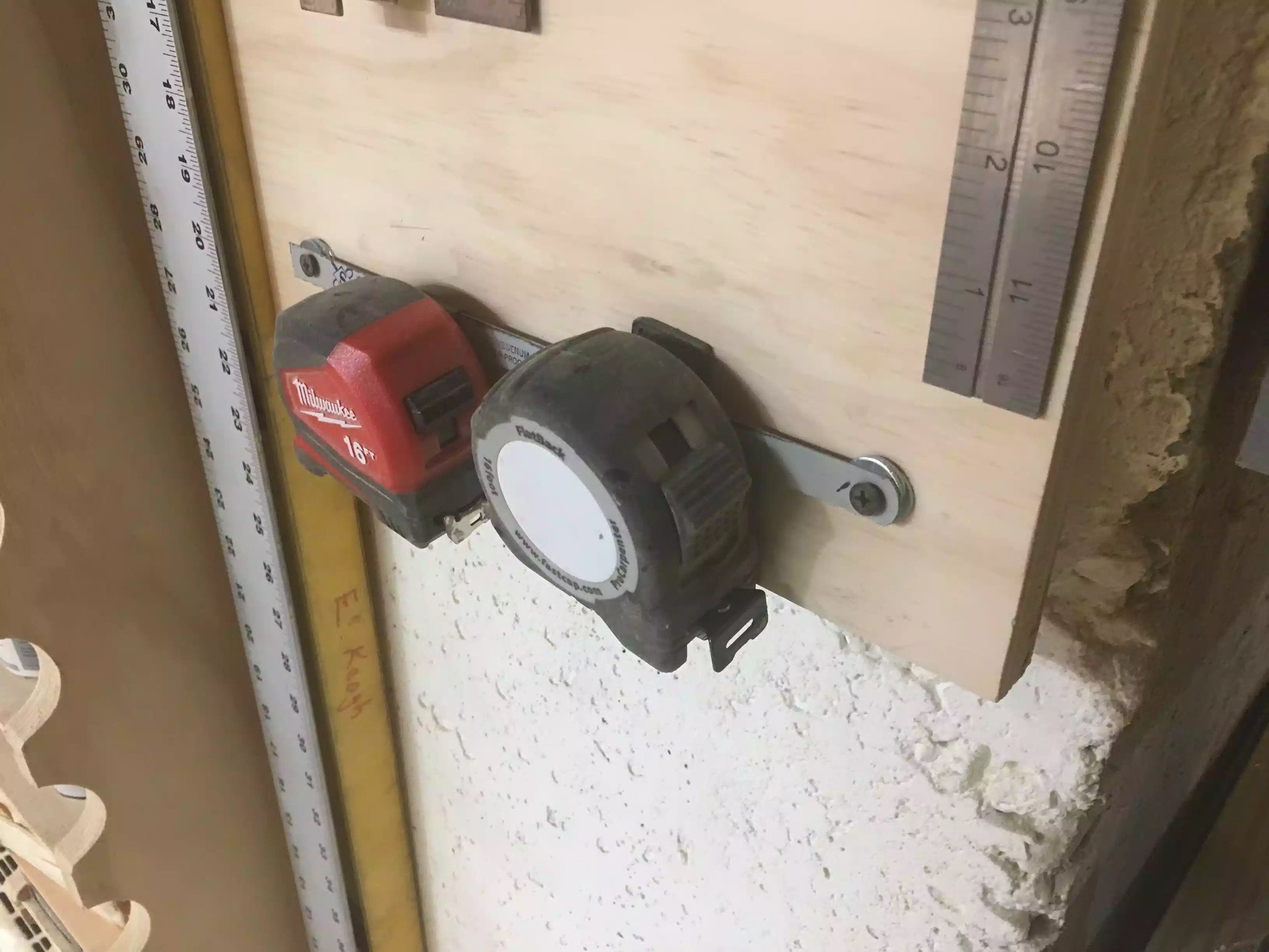 I used a hacksaw but a piece of aluminum flat bar would also work.