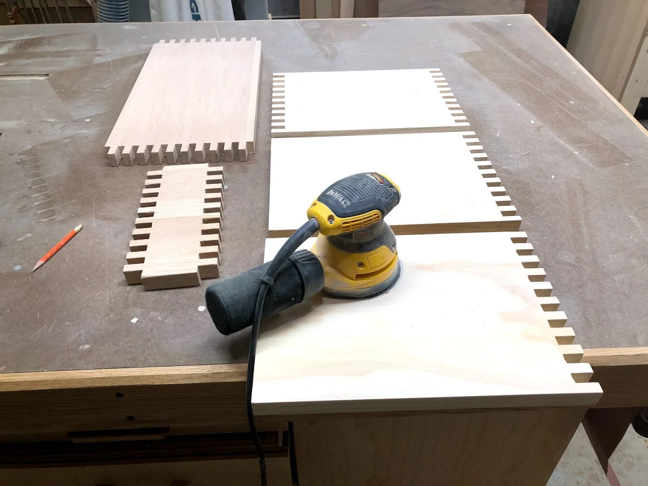 Before I started assembly I sanded all parts nut obviously I will need to sand again after the glue up.