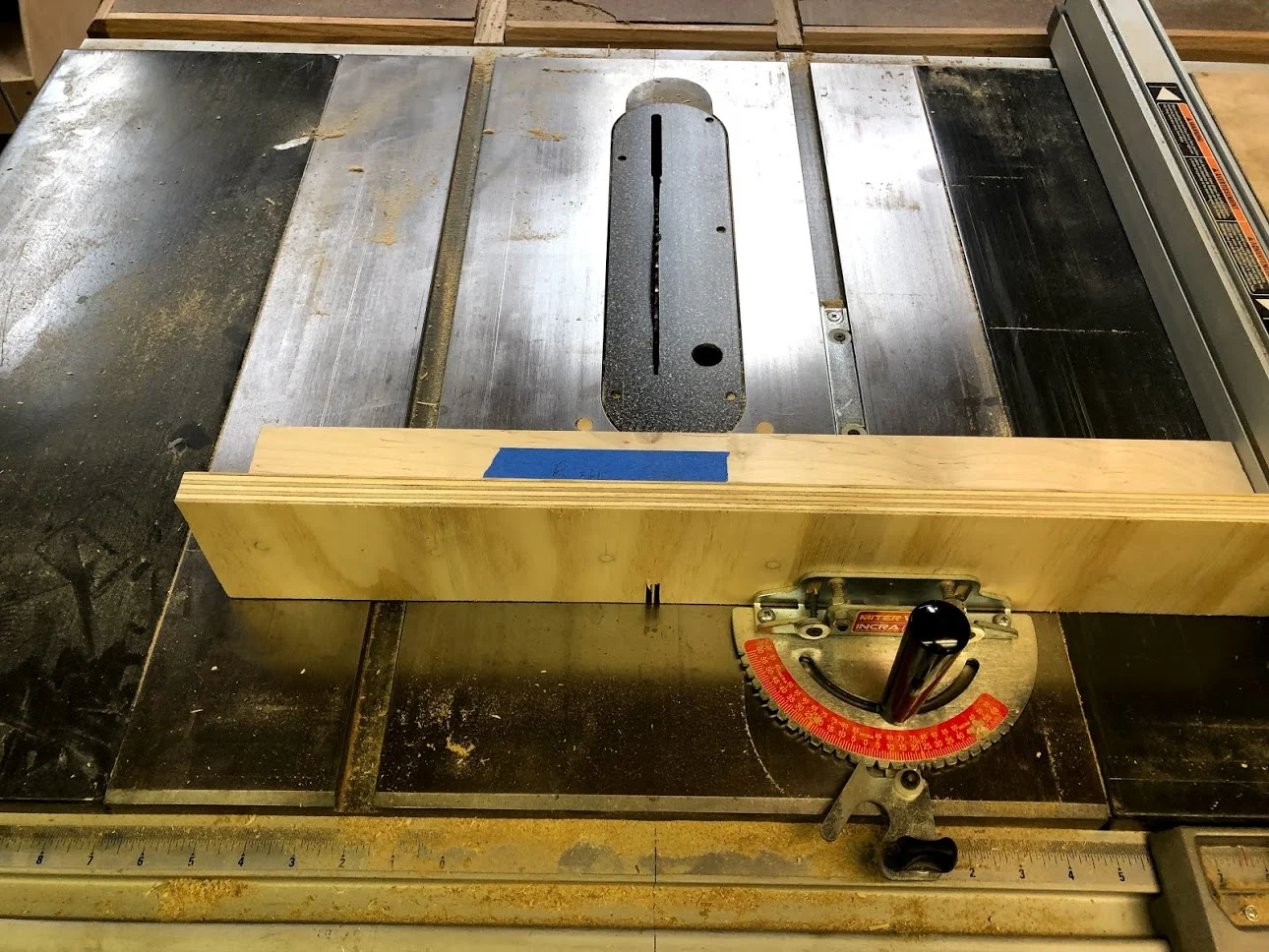 My miter gauge is made by Incra and it has more precise angles which was way better than the stock miter gauge that I got with the table-saw, but if that’s all you have it work just fine.