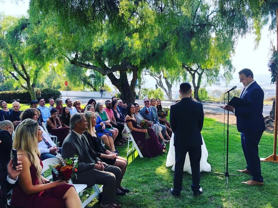 Outdoor Wedding Ceremony at Presidio Park - San Diego
