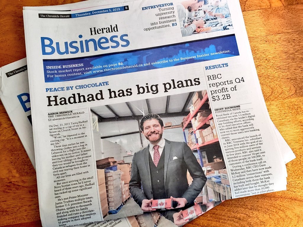 The Chronicle Herald: Tareq Hadhad has big plans
